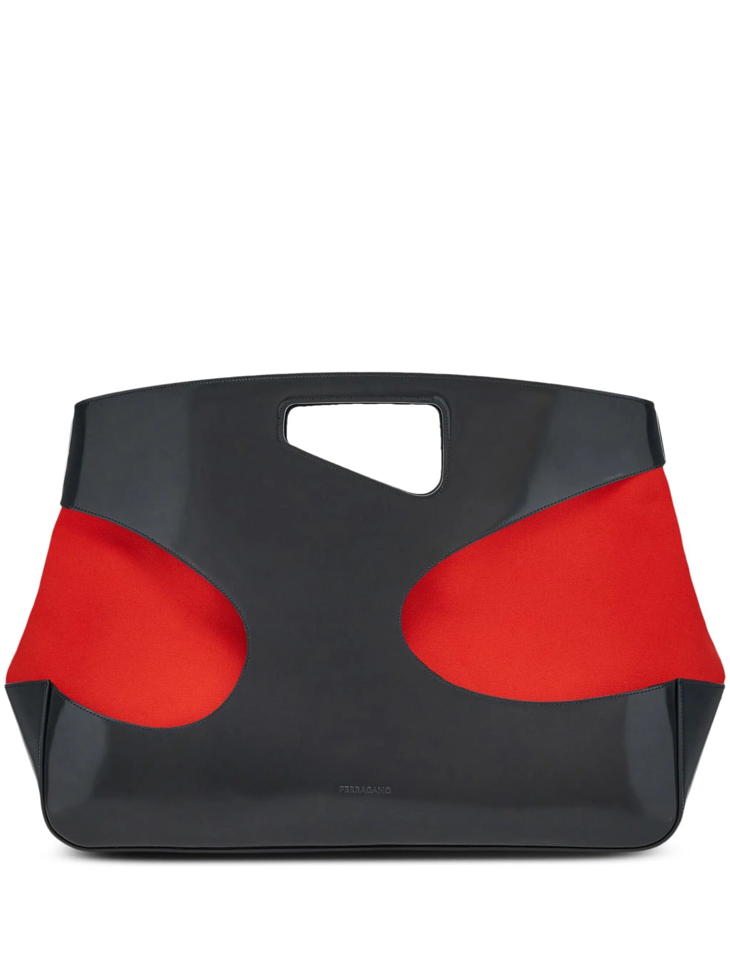 cut-out top handle bag