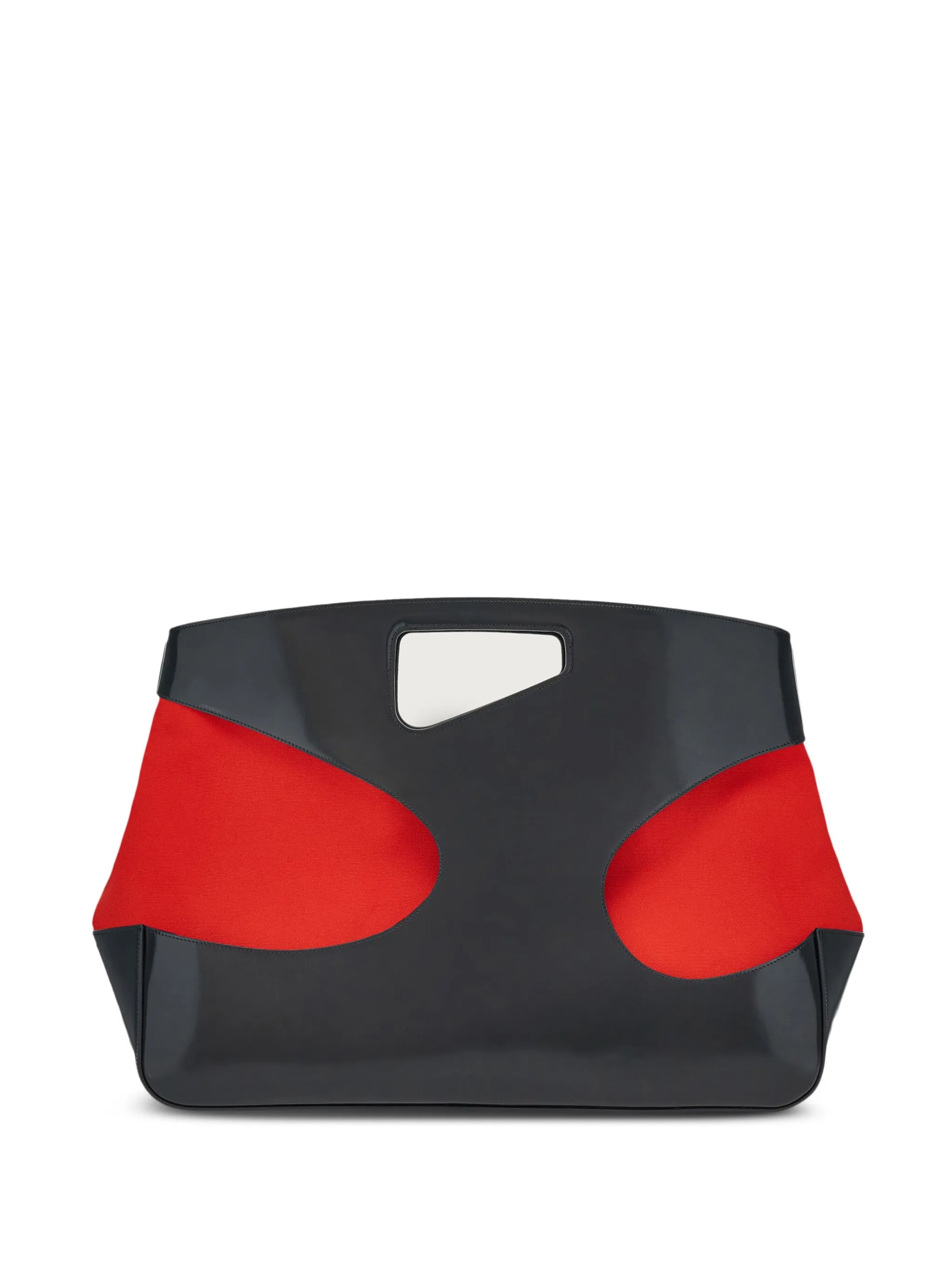 cut-out top handle bag