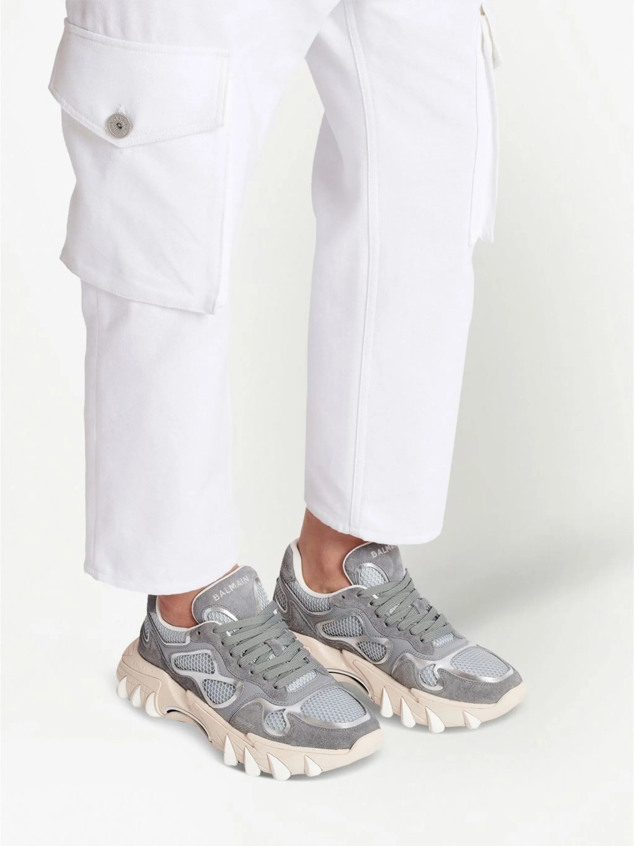 B-East panelled low-top sneakers