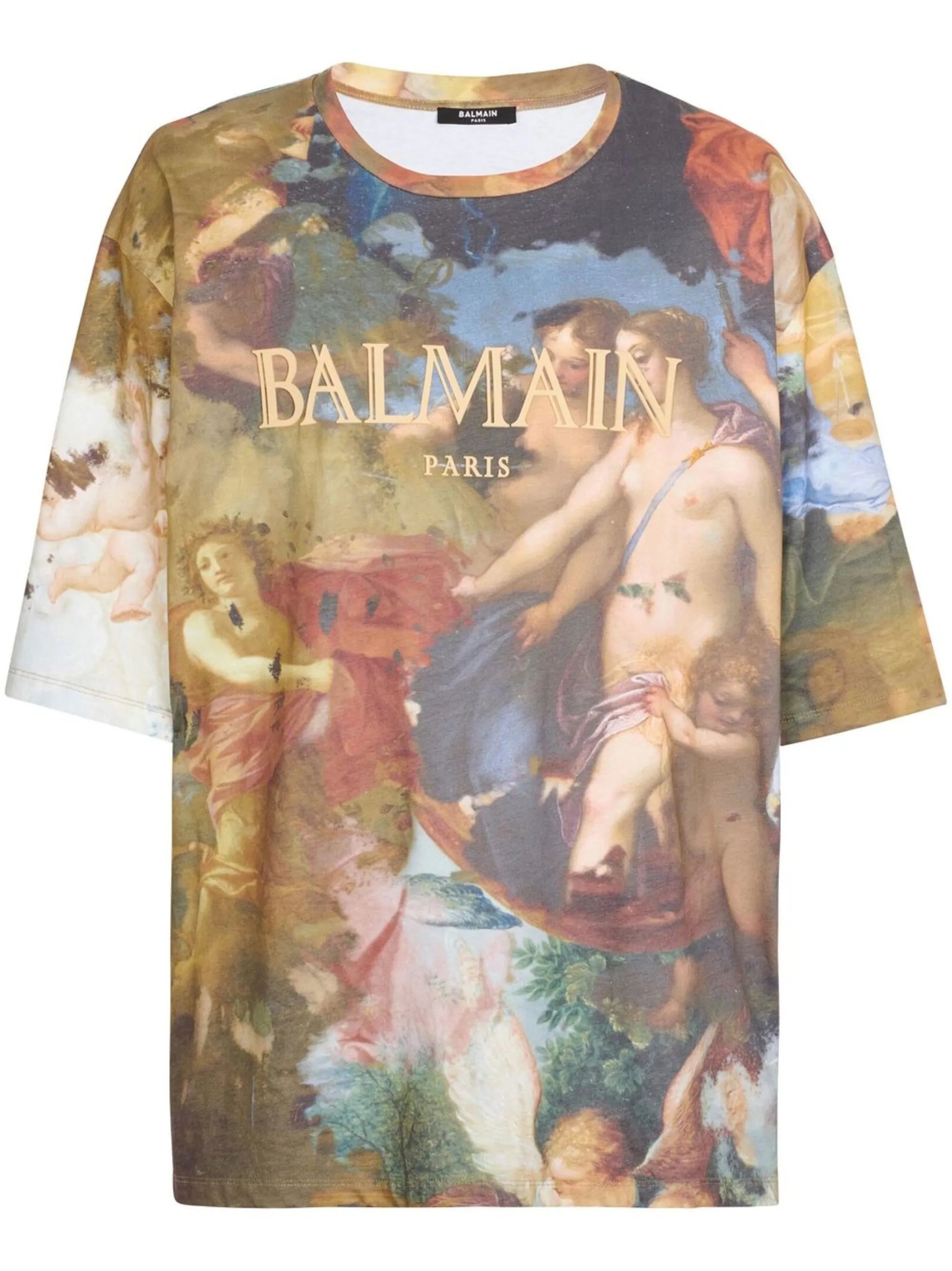 paint-print T-shirt