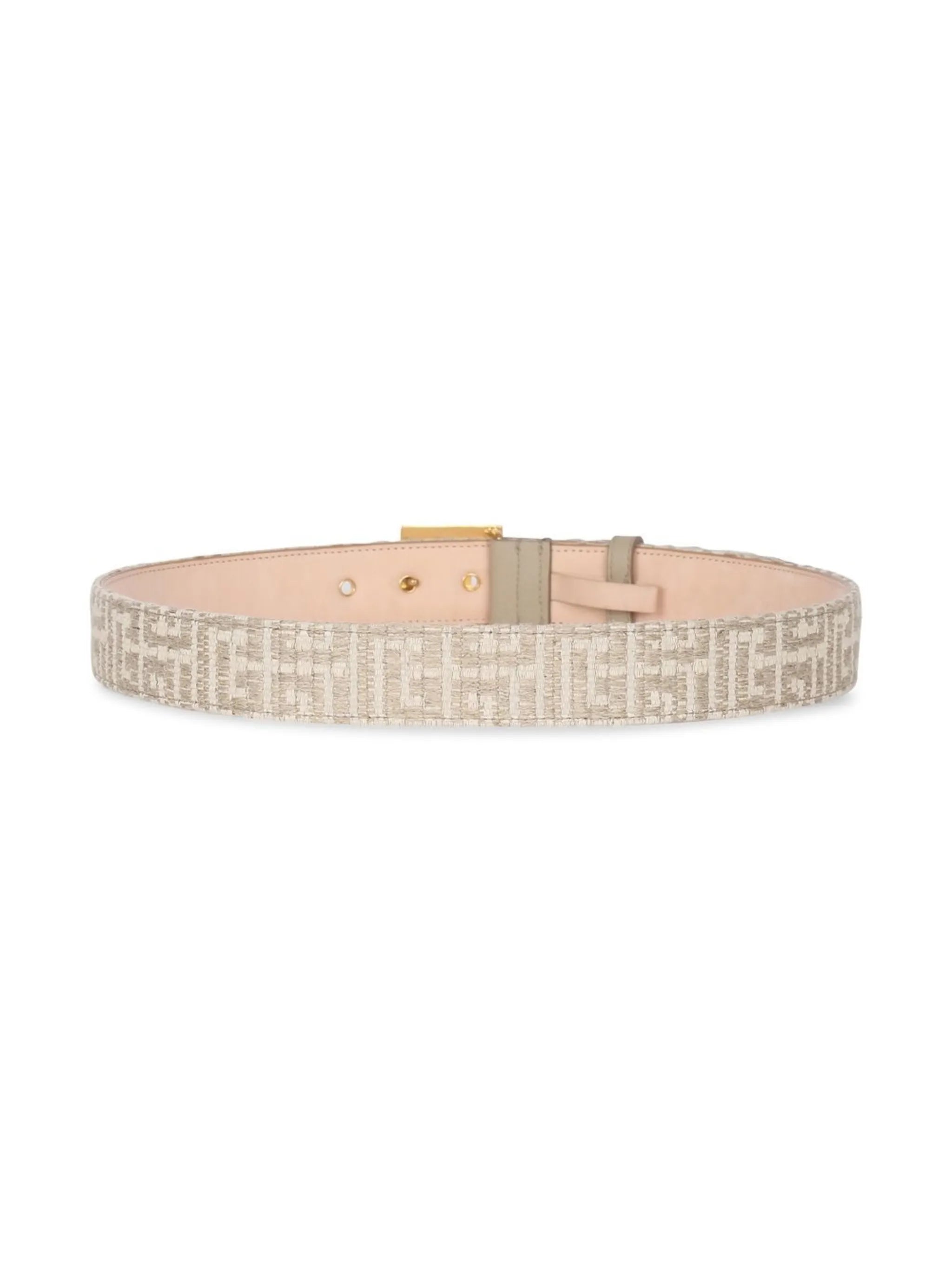 bicolour jacquard monogram belt