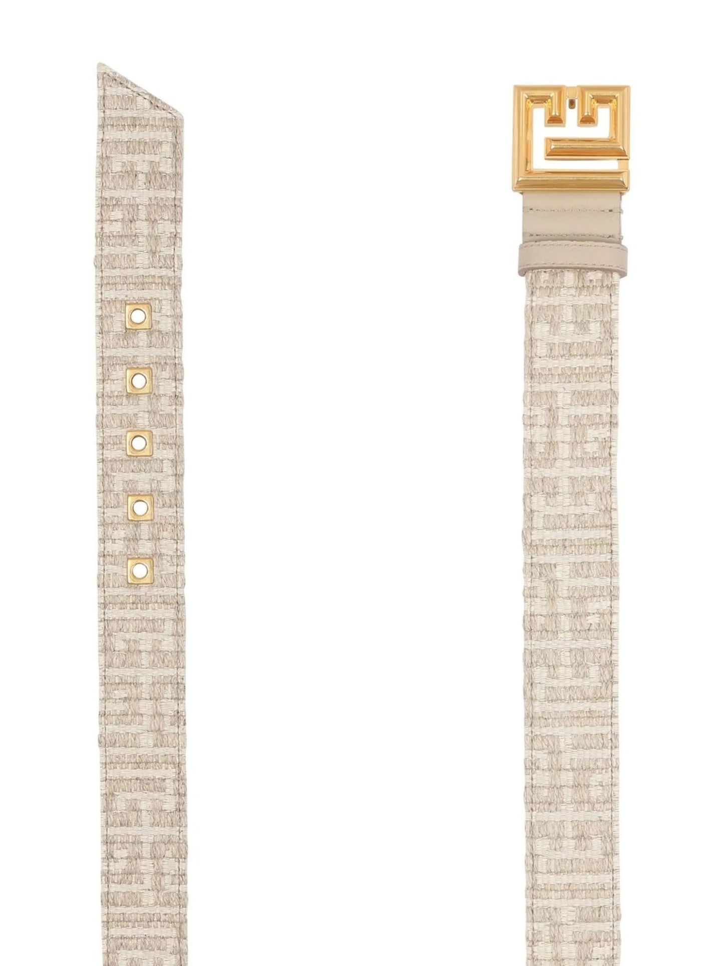 bicolour jacquard monogram belt
