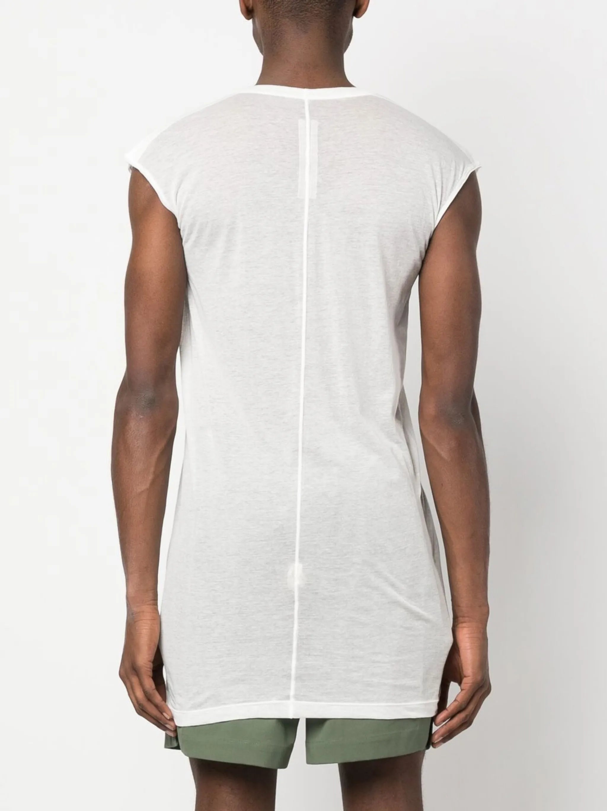 Dylan V-neck longline T-shirt