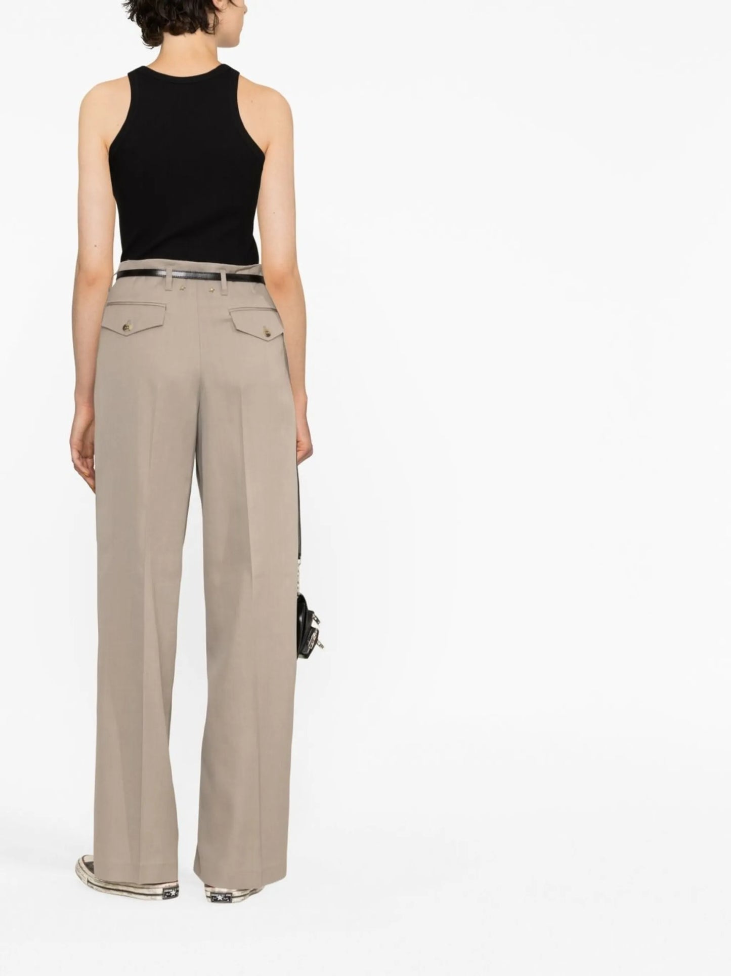 tailored high-waisted trousers