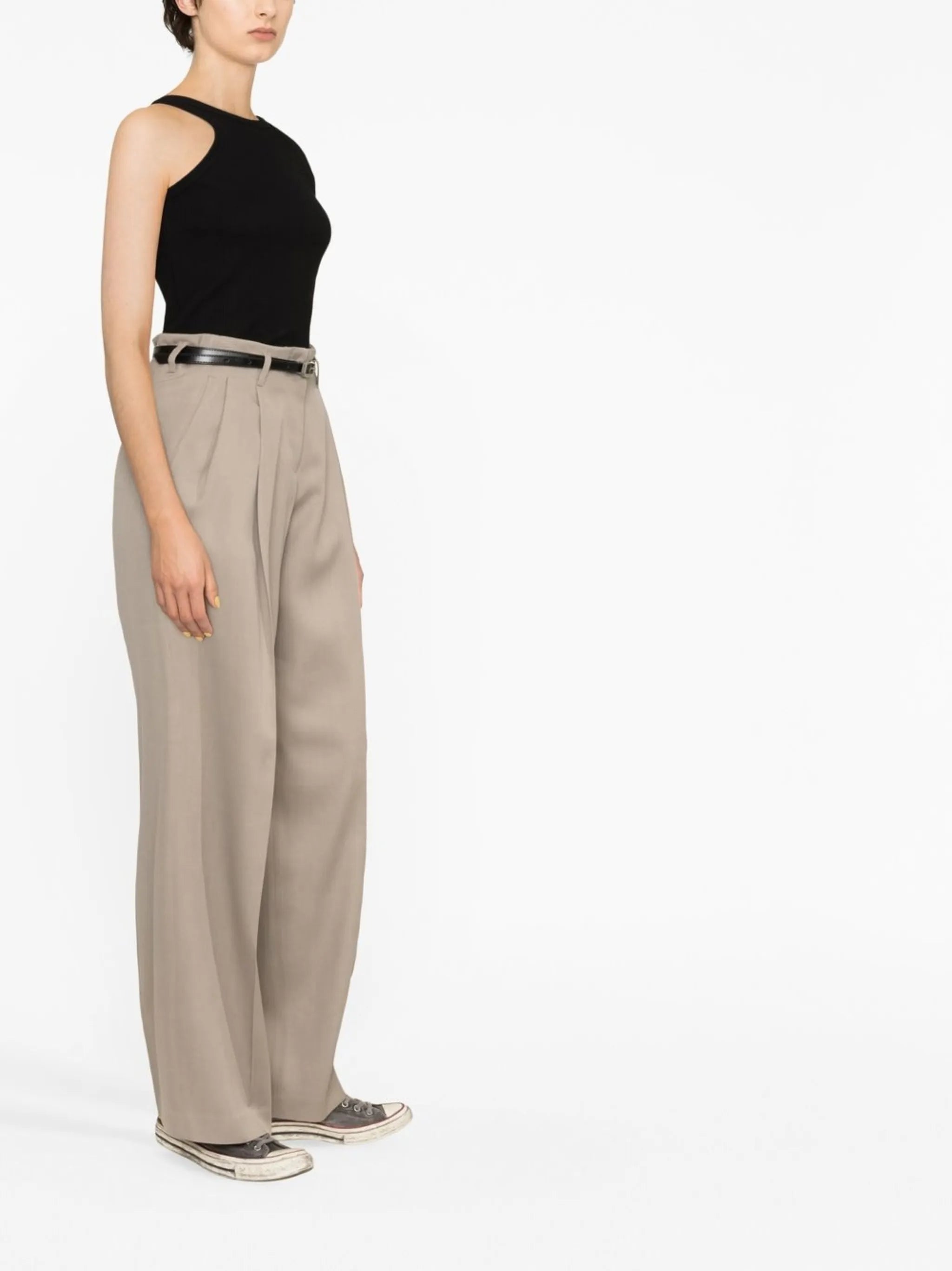 tailored high-waisted trousers