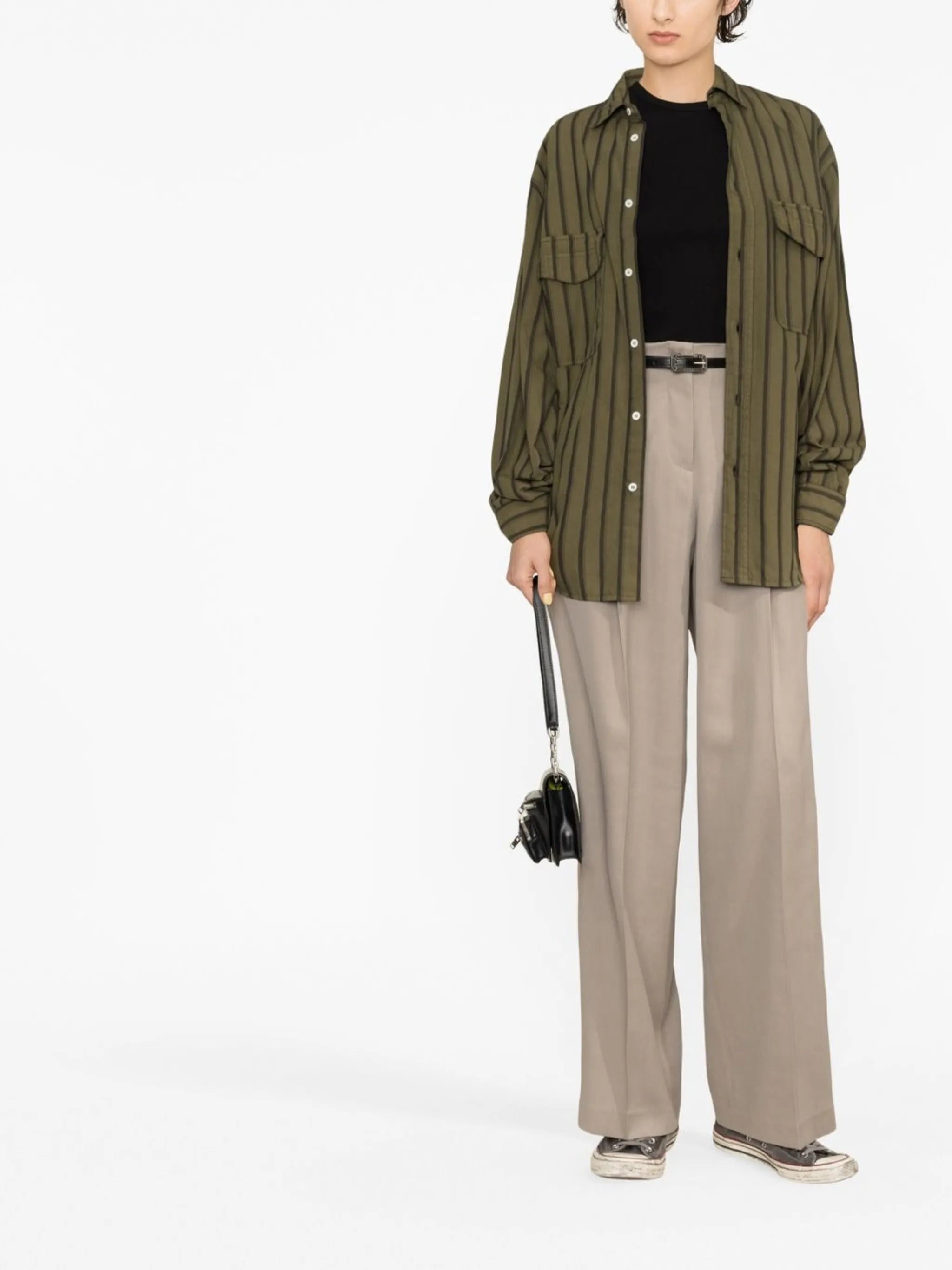 tailored high-waisted trousers