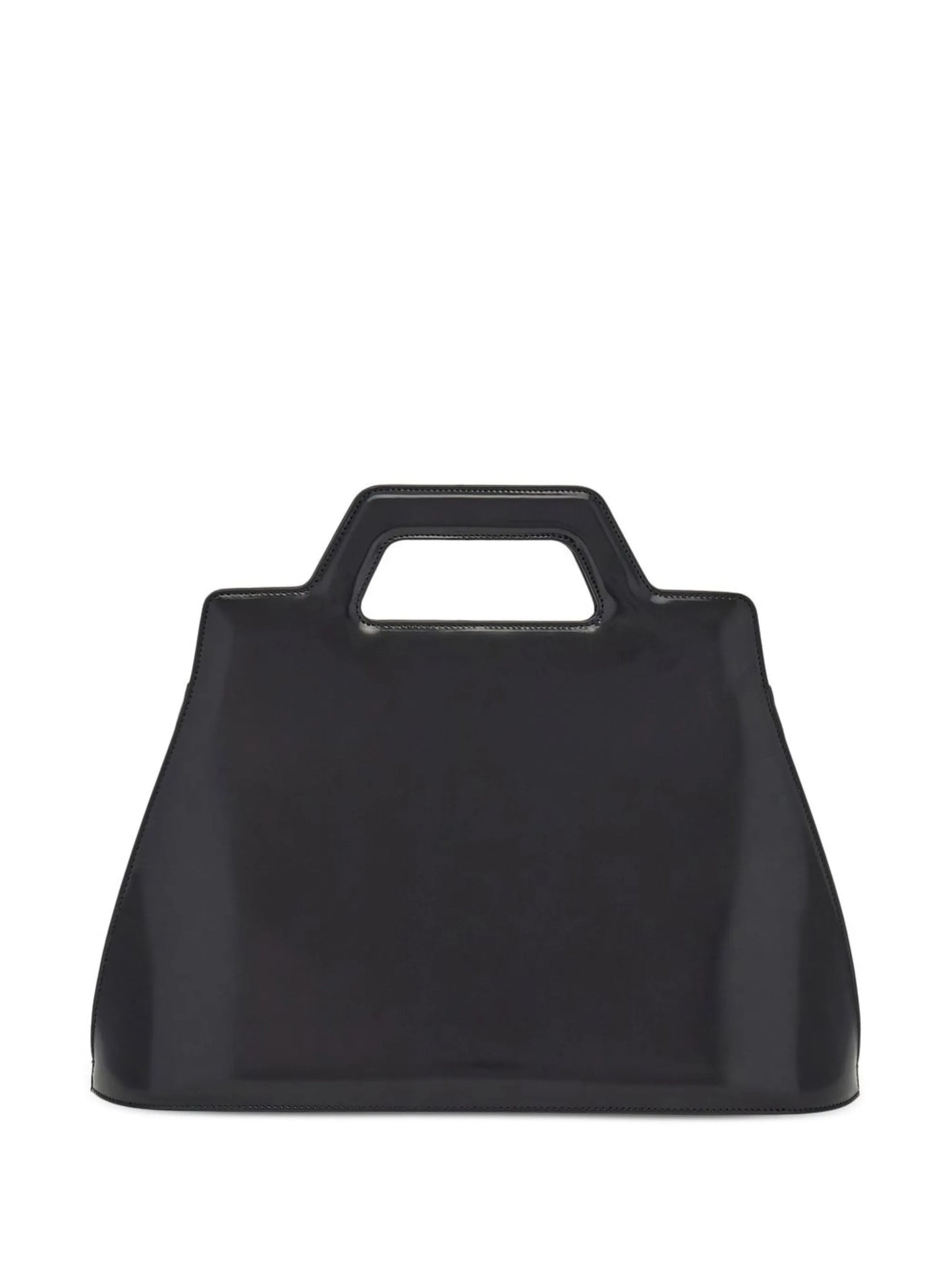 top-handle leather tote bag
