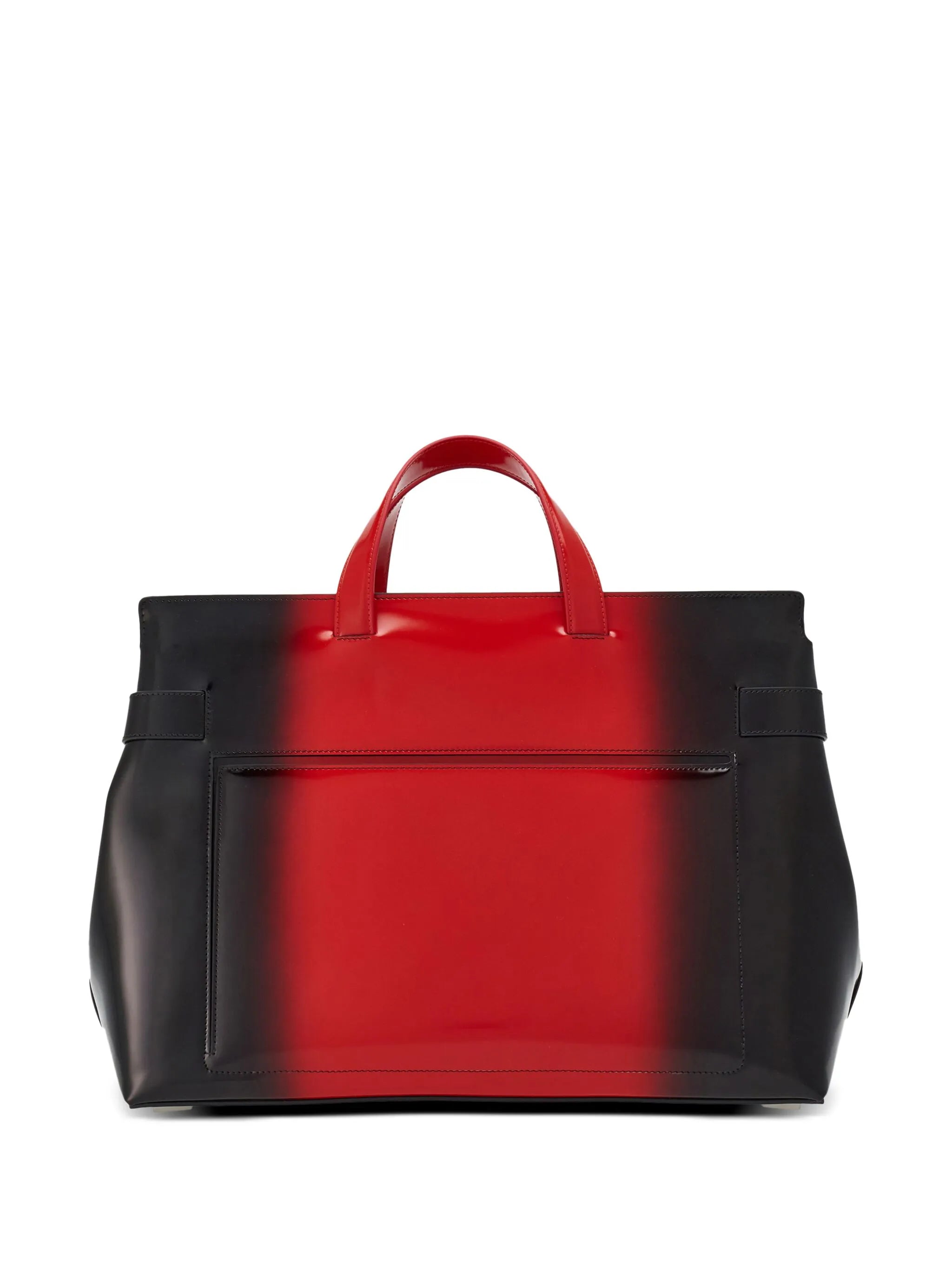 airbrush-effect leather tote