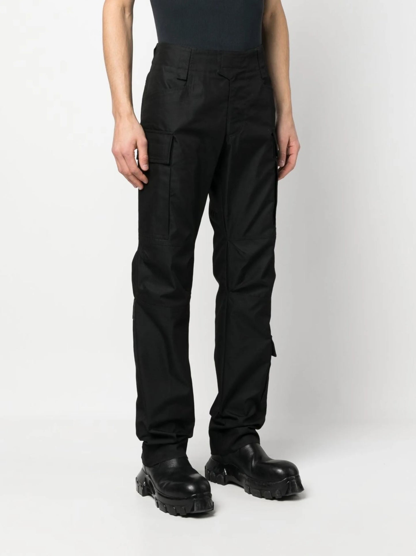 high-waisted cargo pants