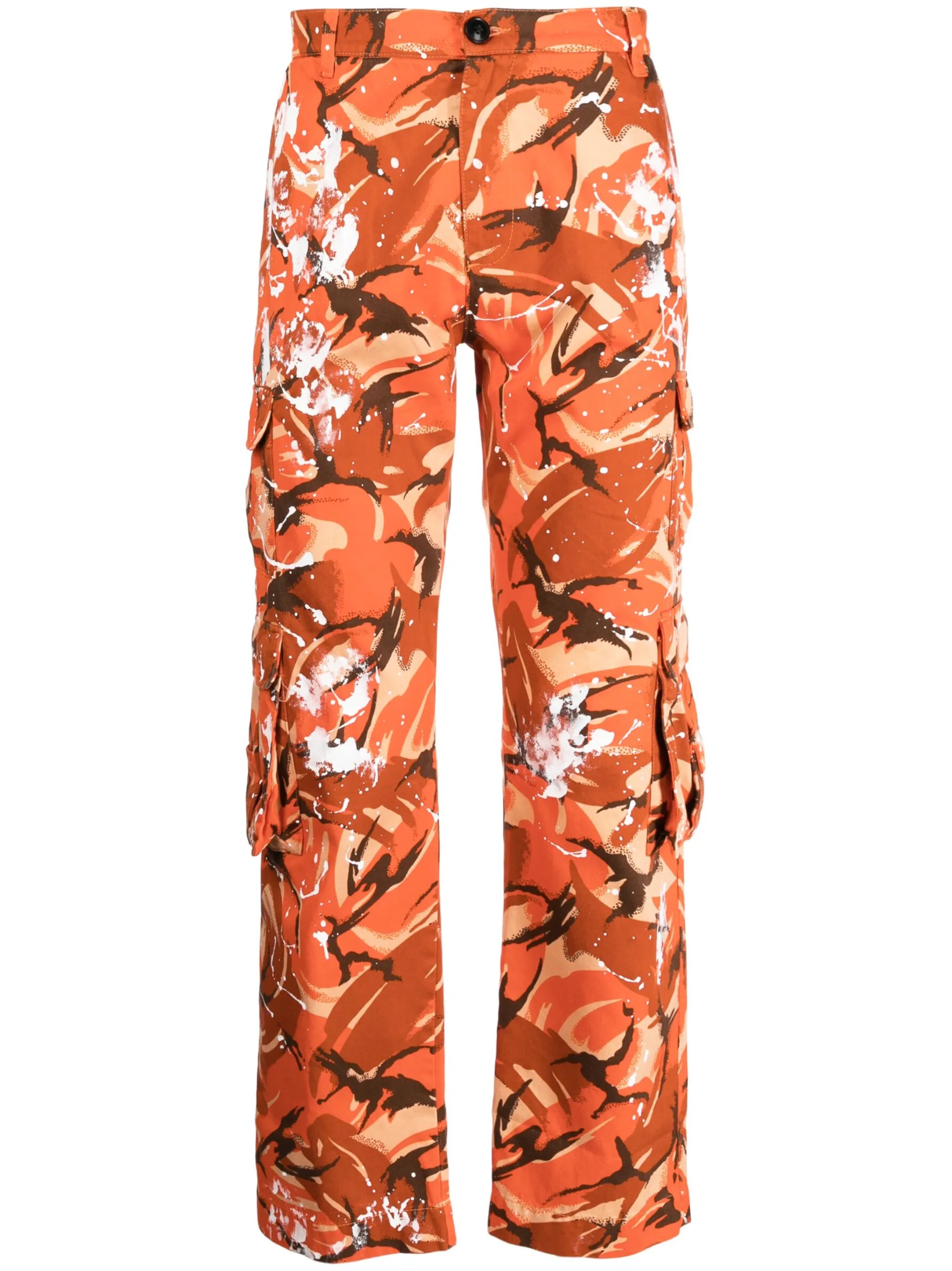 camouflage-print cargo pants