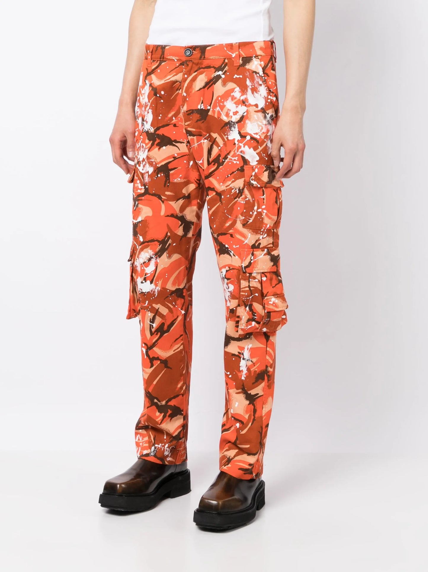 camouflage-print cargo pants