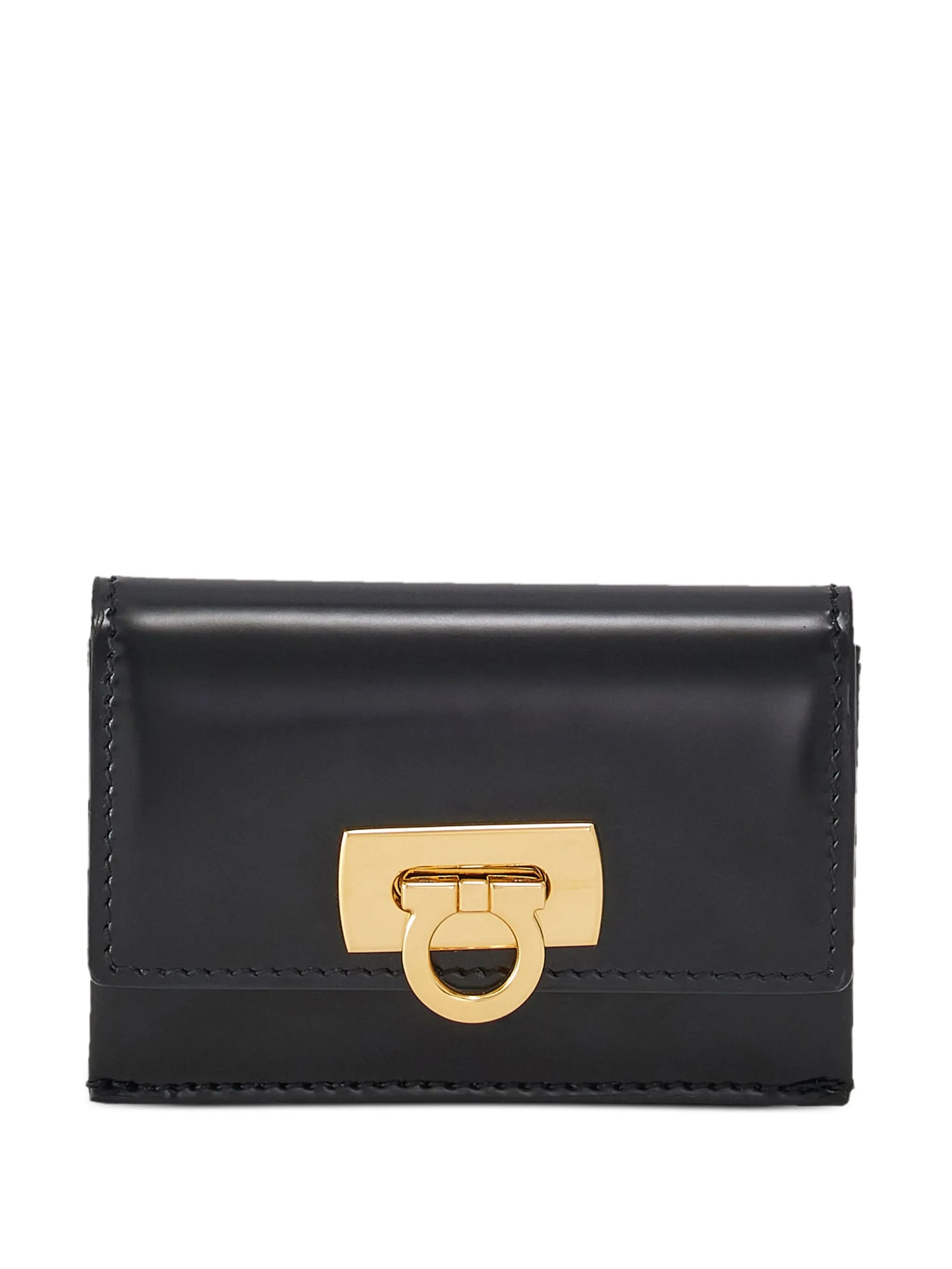 Gancini leather cardholder