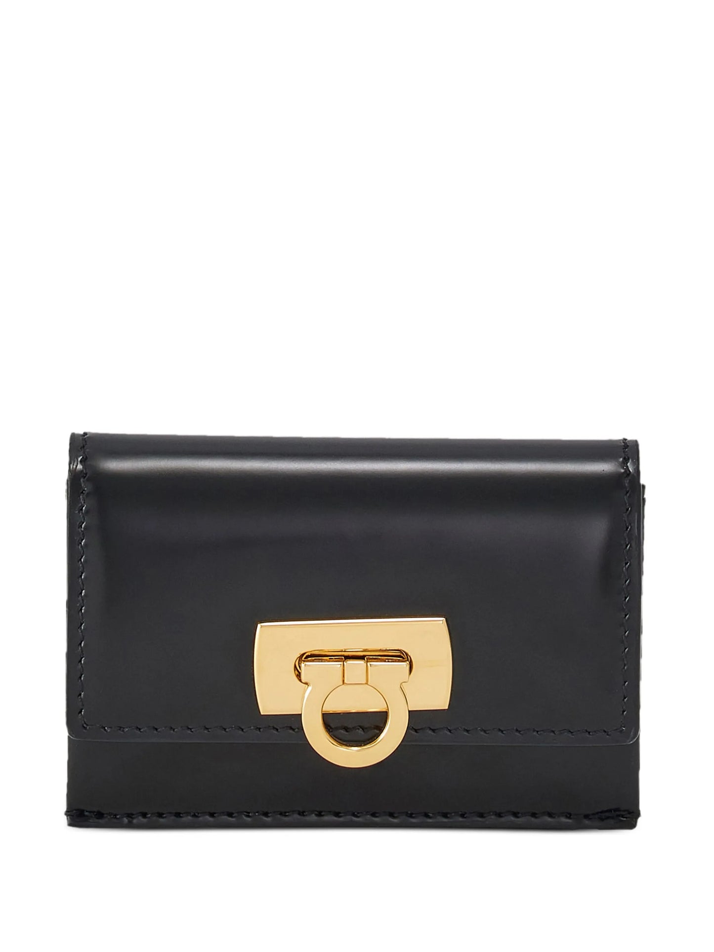 Gancini leather cardholder