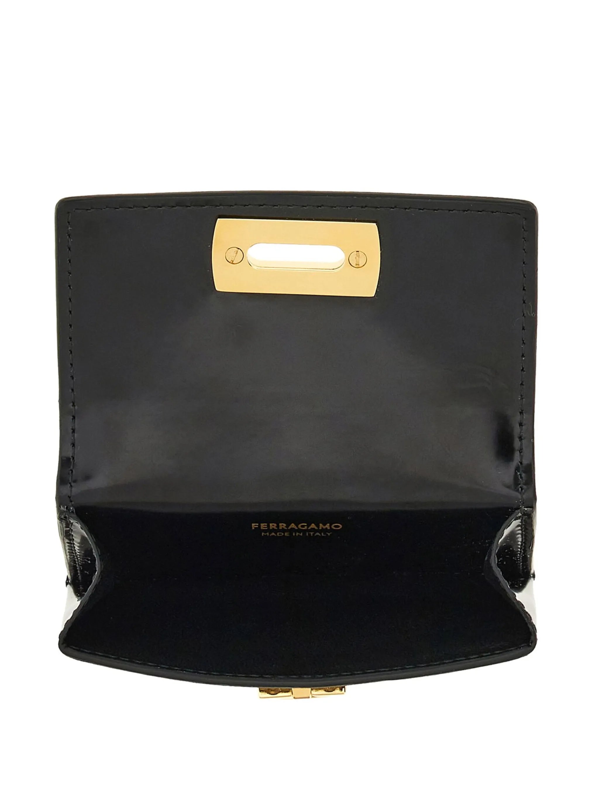 Gancini leather cardholder