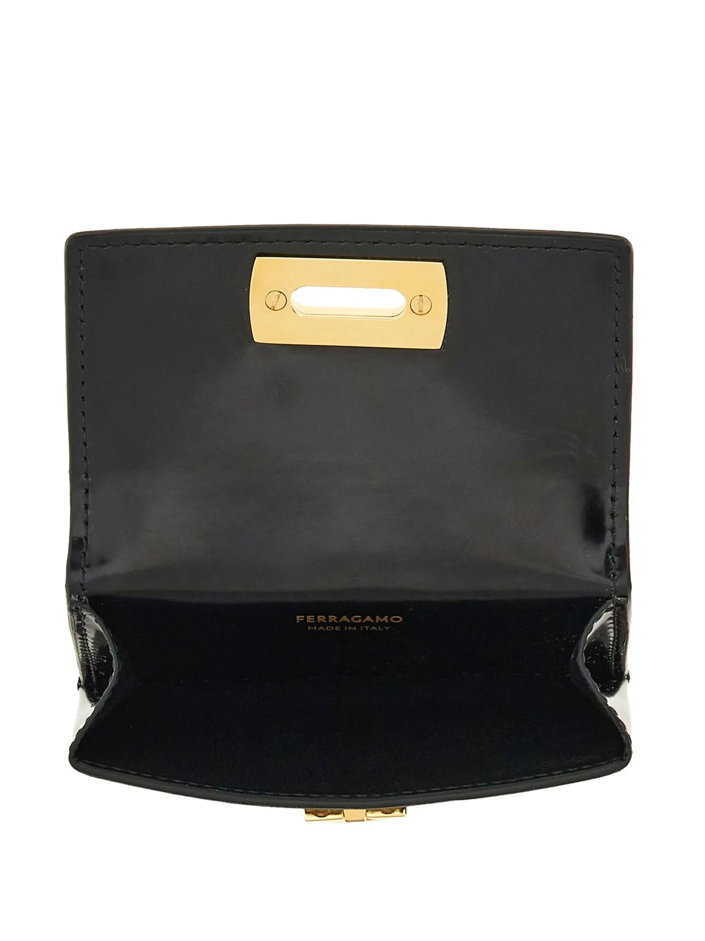 Gancini leather cardholder