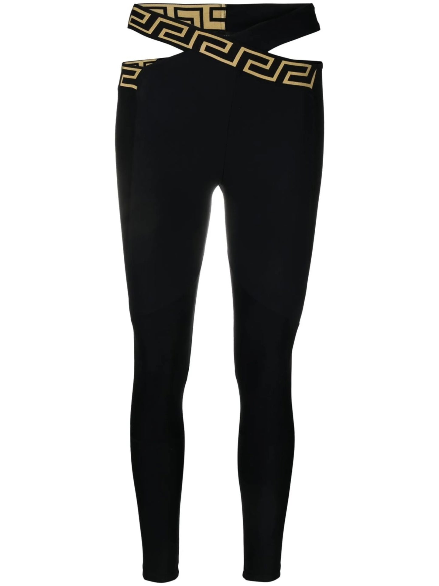 La Greca crossover waistband leggings