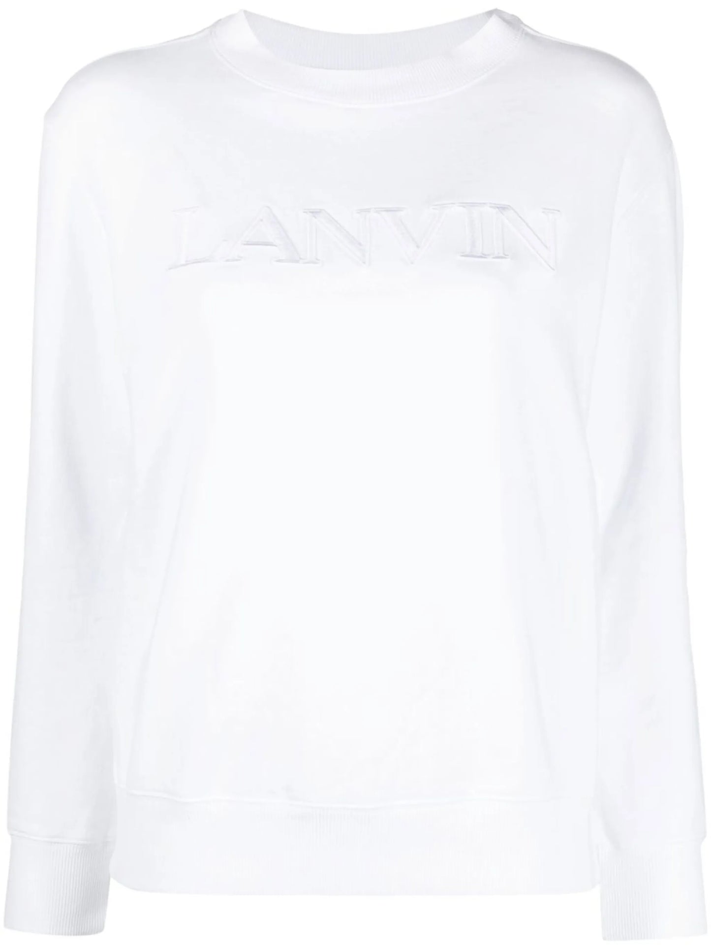 logo-patch crewneck sweatshirt