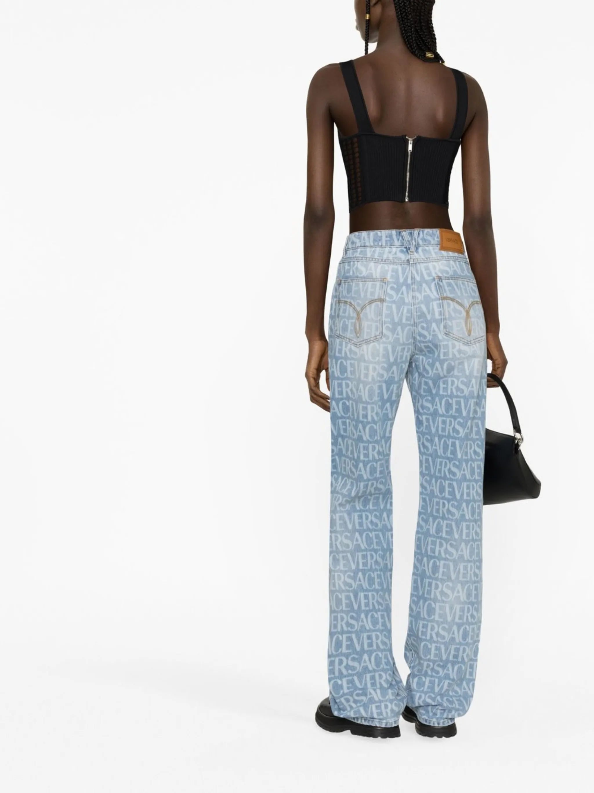 Versace Allover straight-leg jeans