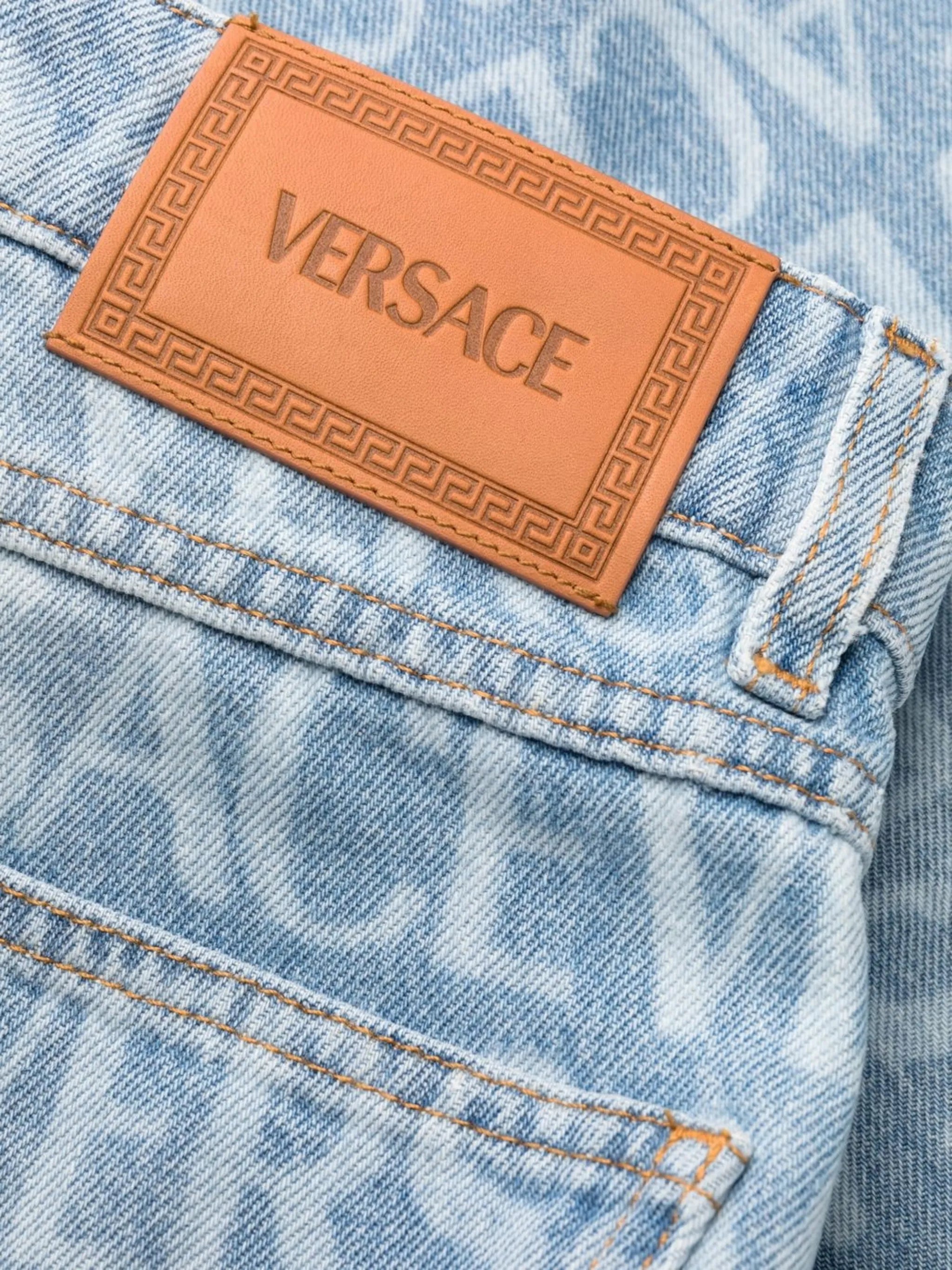 Versace Allover straight-leg jeans