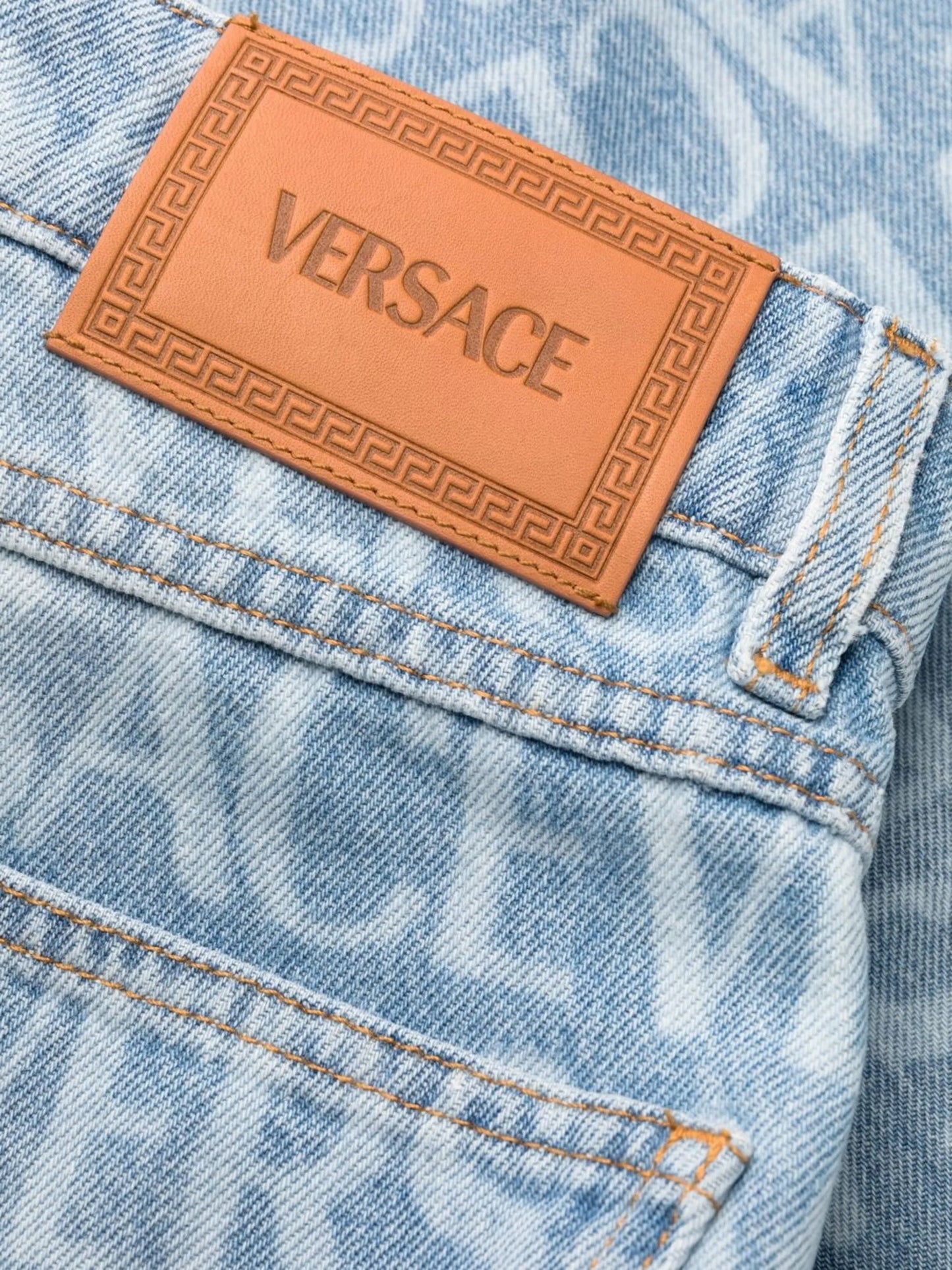 Versace Allover straight-leg jeans