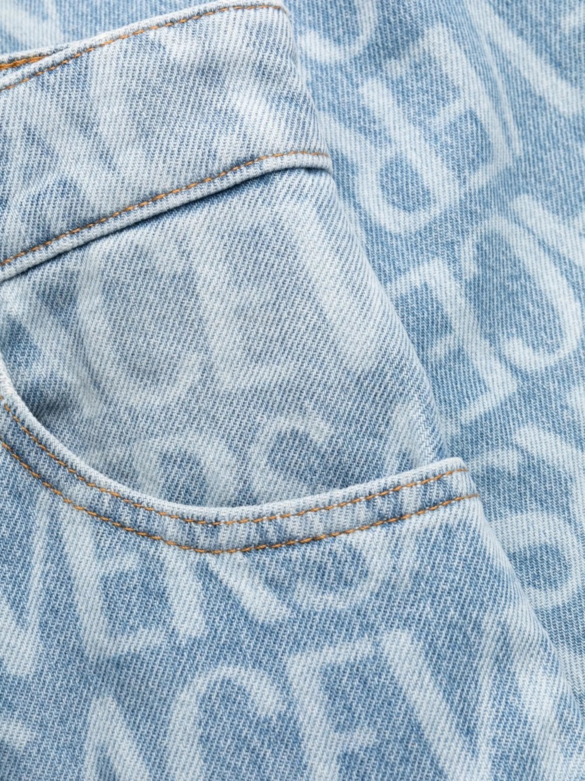 Versace Allover straight-leg jeans
