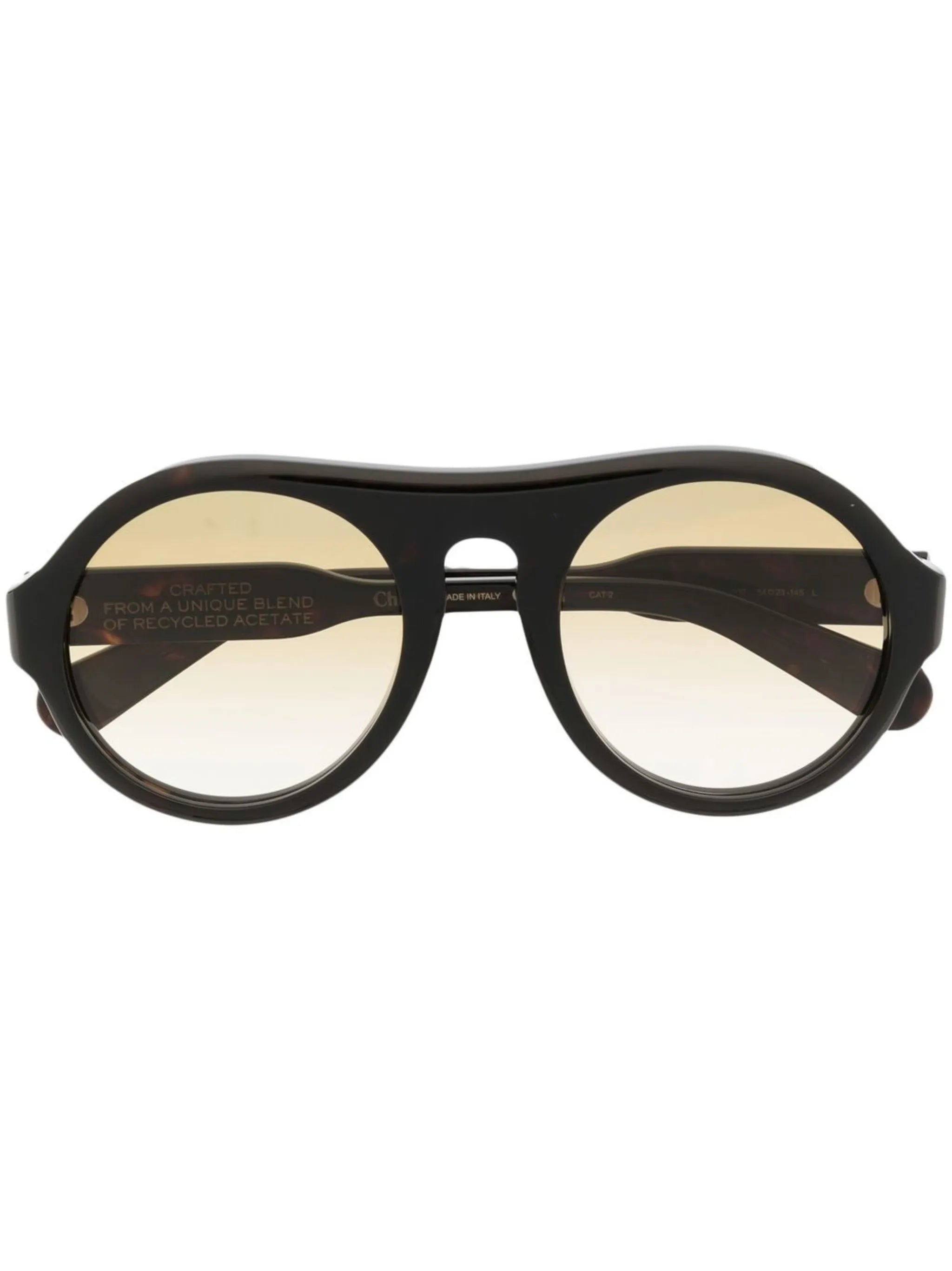 pilot-style logo-embellished sunglasses