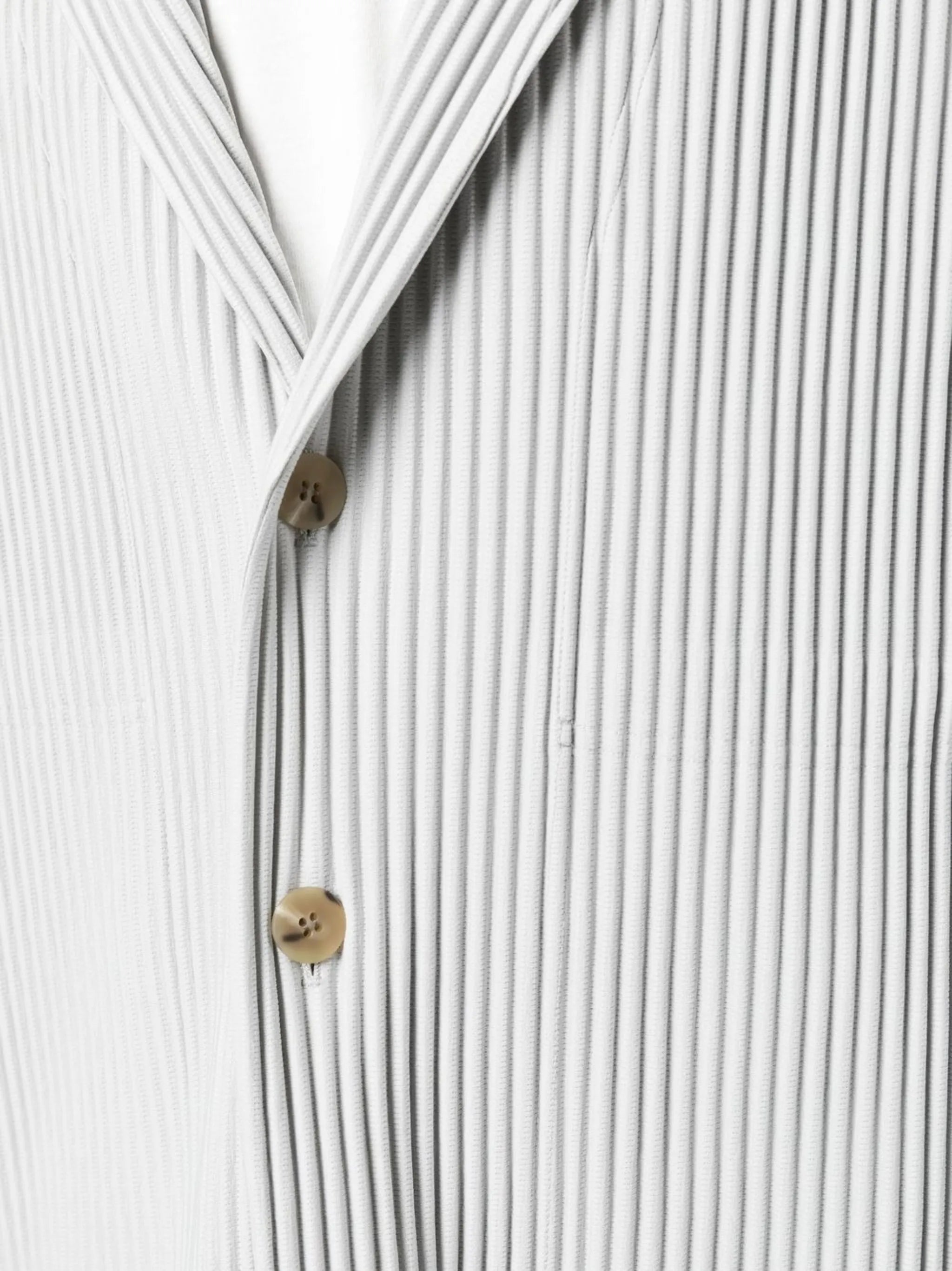 single-breasted pleated blazer
