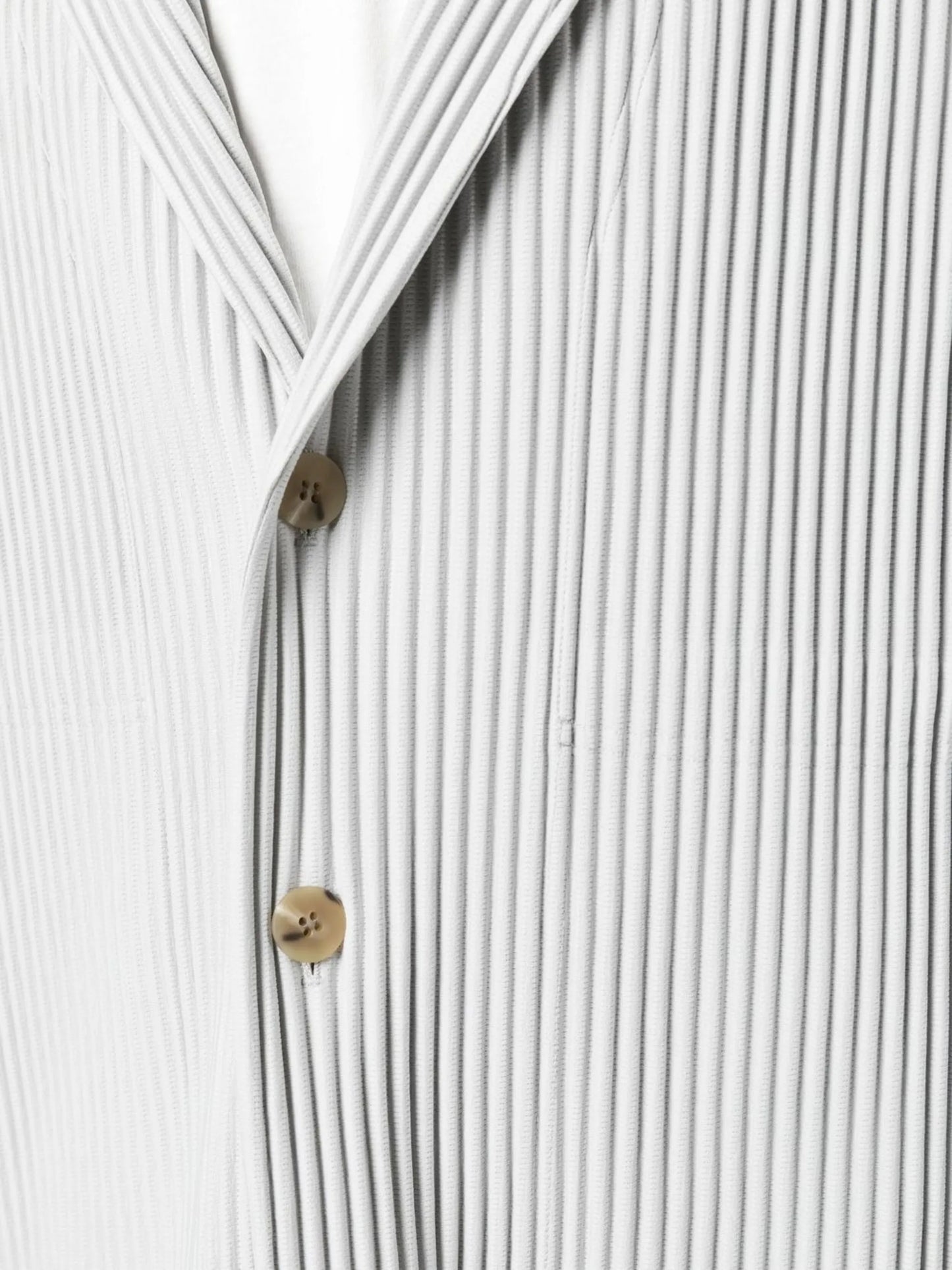 single-breasted pleated blazer