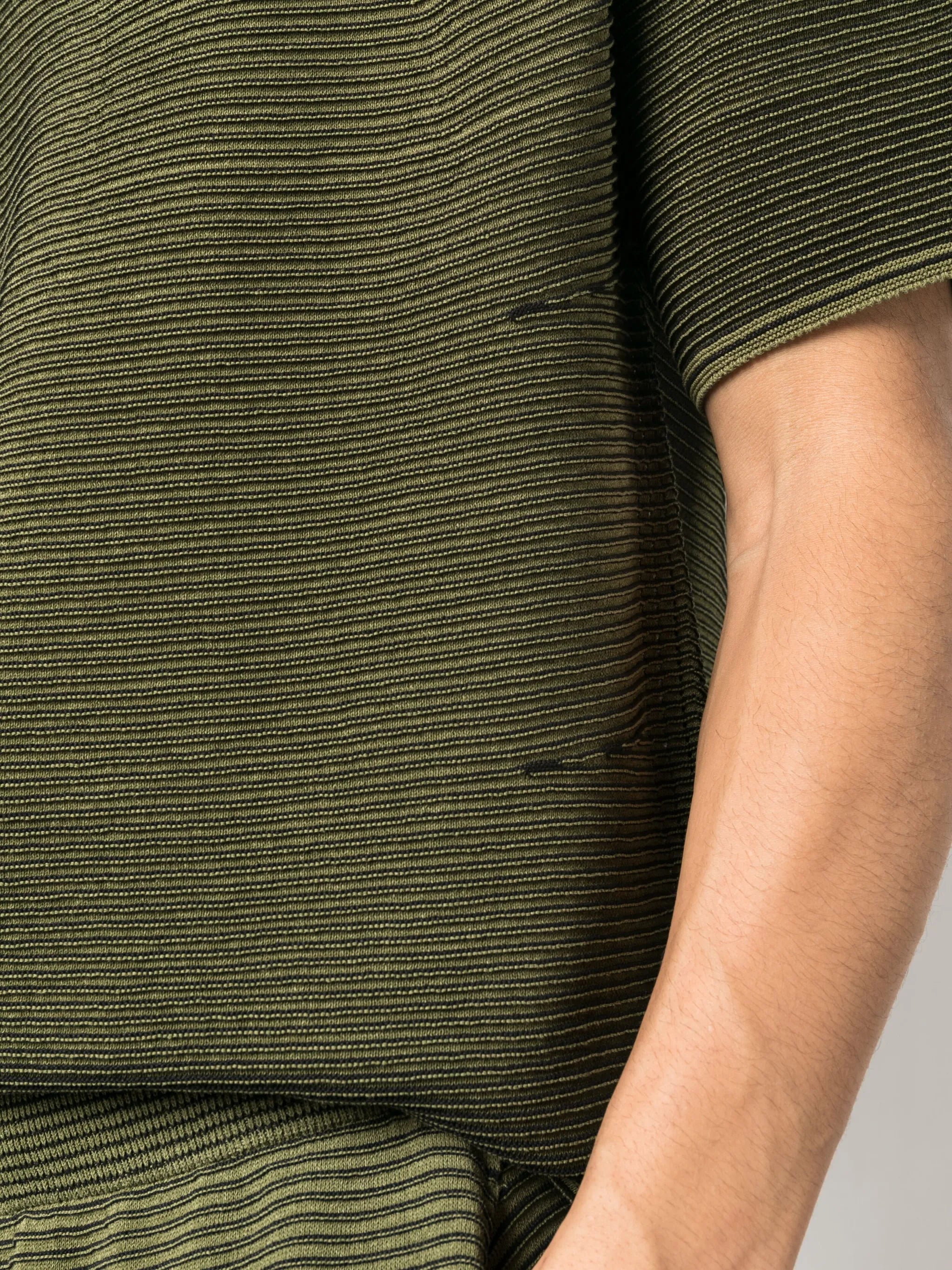Japanese Paper ribbed-knit T-shirt