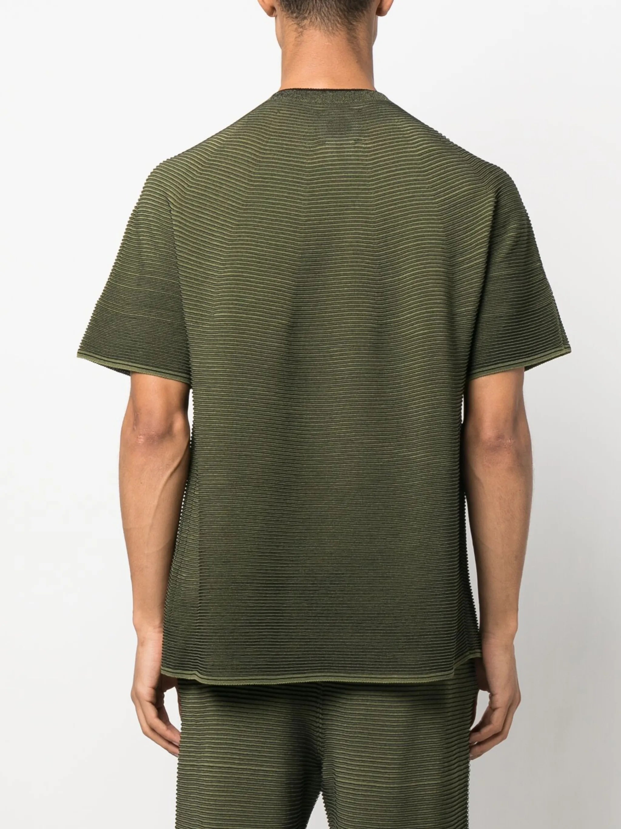 Japanese Paper ribbed-knit T-shirt
