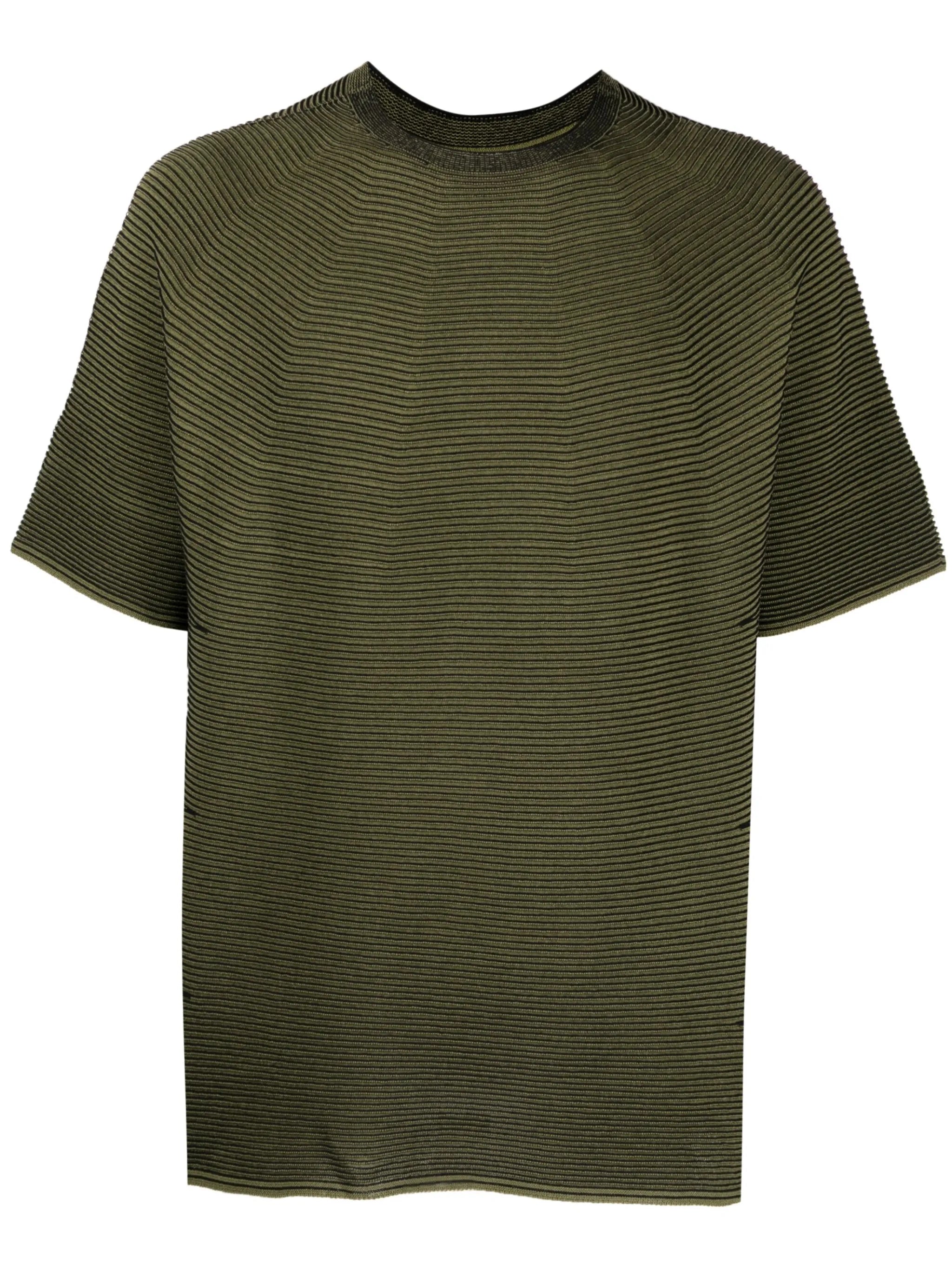 Japanese Paper ribbed-knit T-shirt