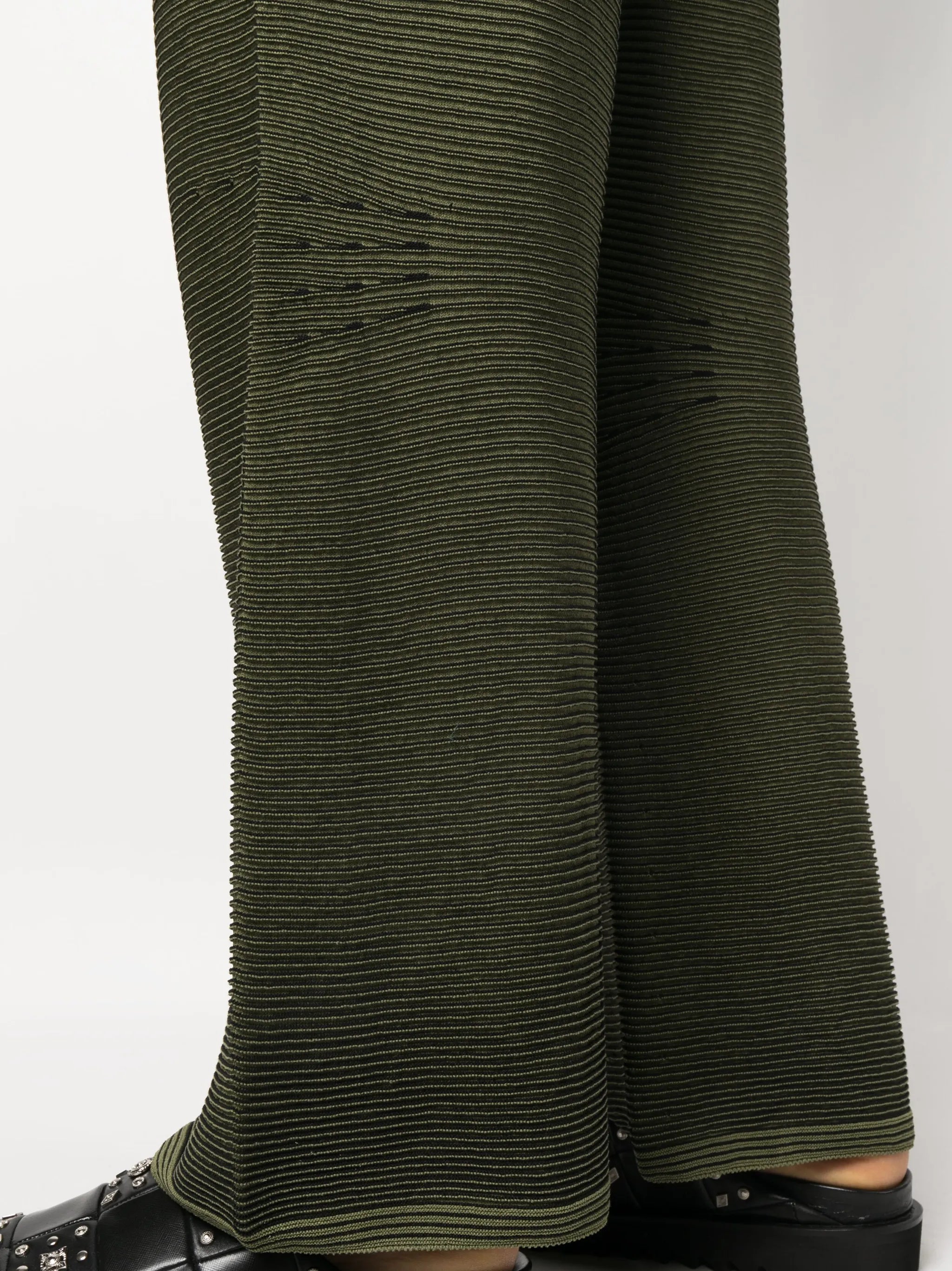 Japanese Paper ribbed-knit trousers