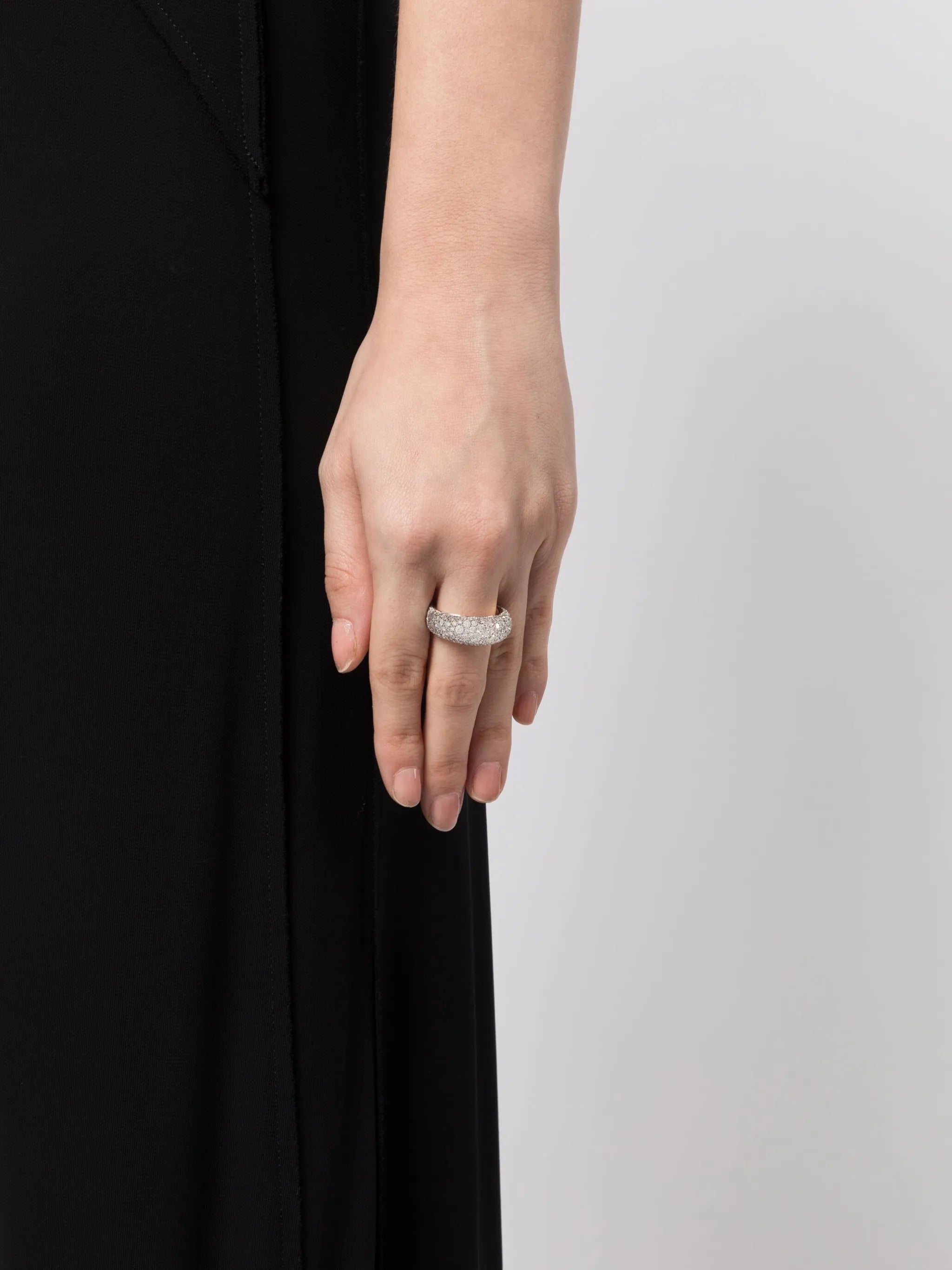 14kt yellow gold Signature Bombé diamond ring
