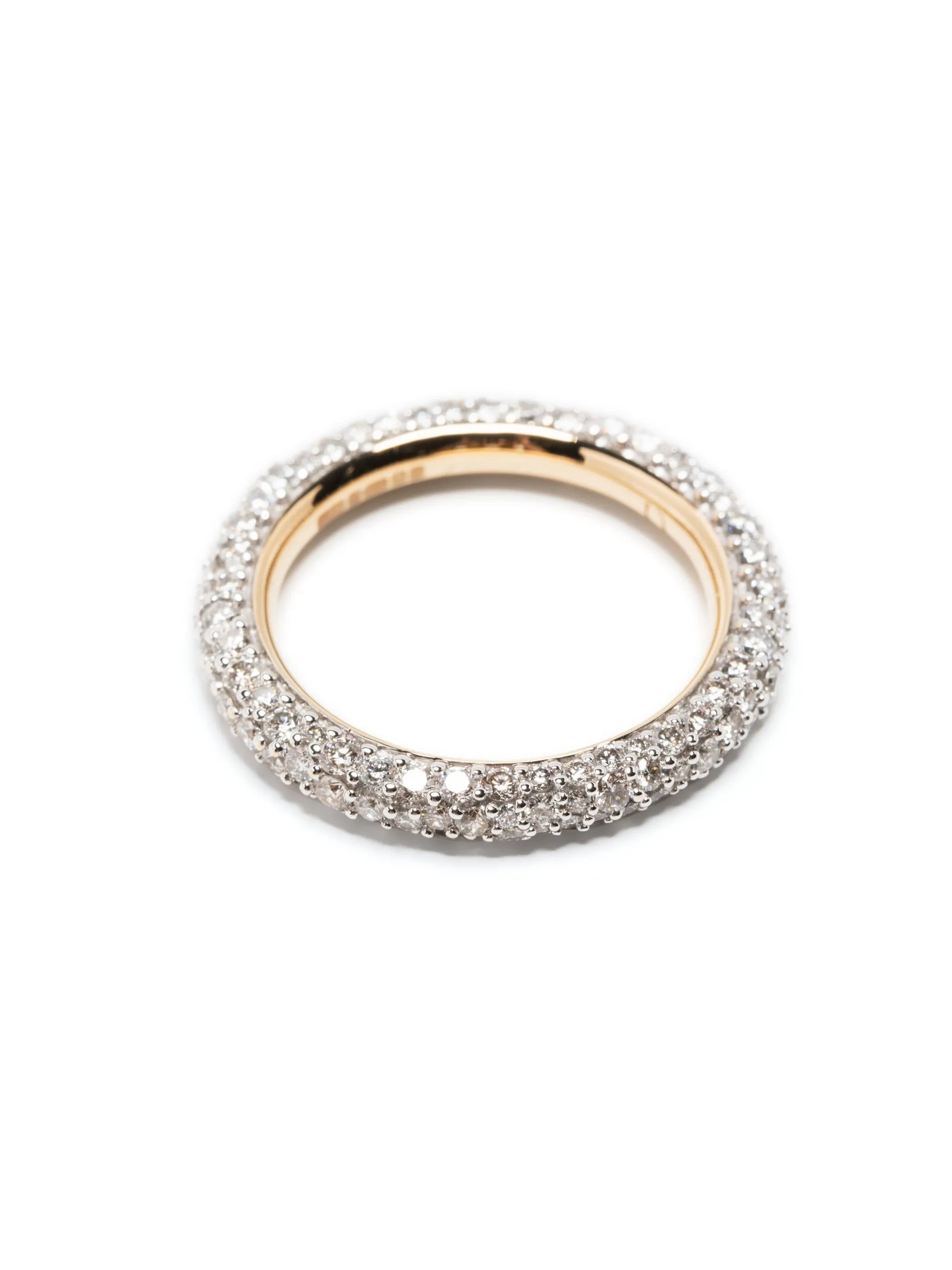 14kt yellow gold diamond eternity ring