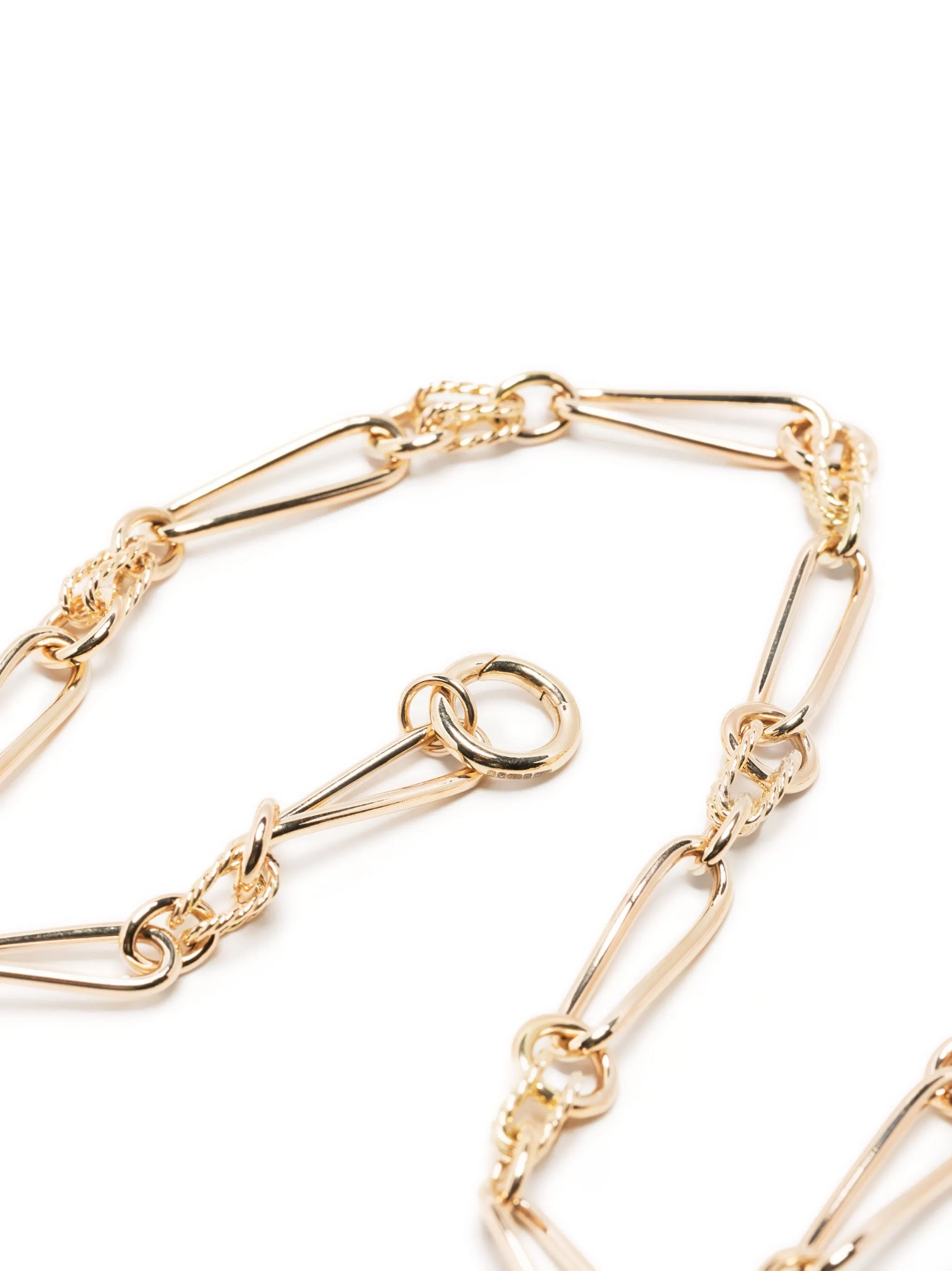 14kt yellow gold Twisted Link necklace