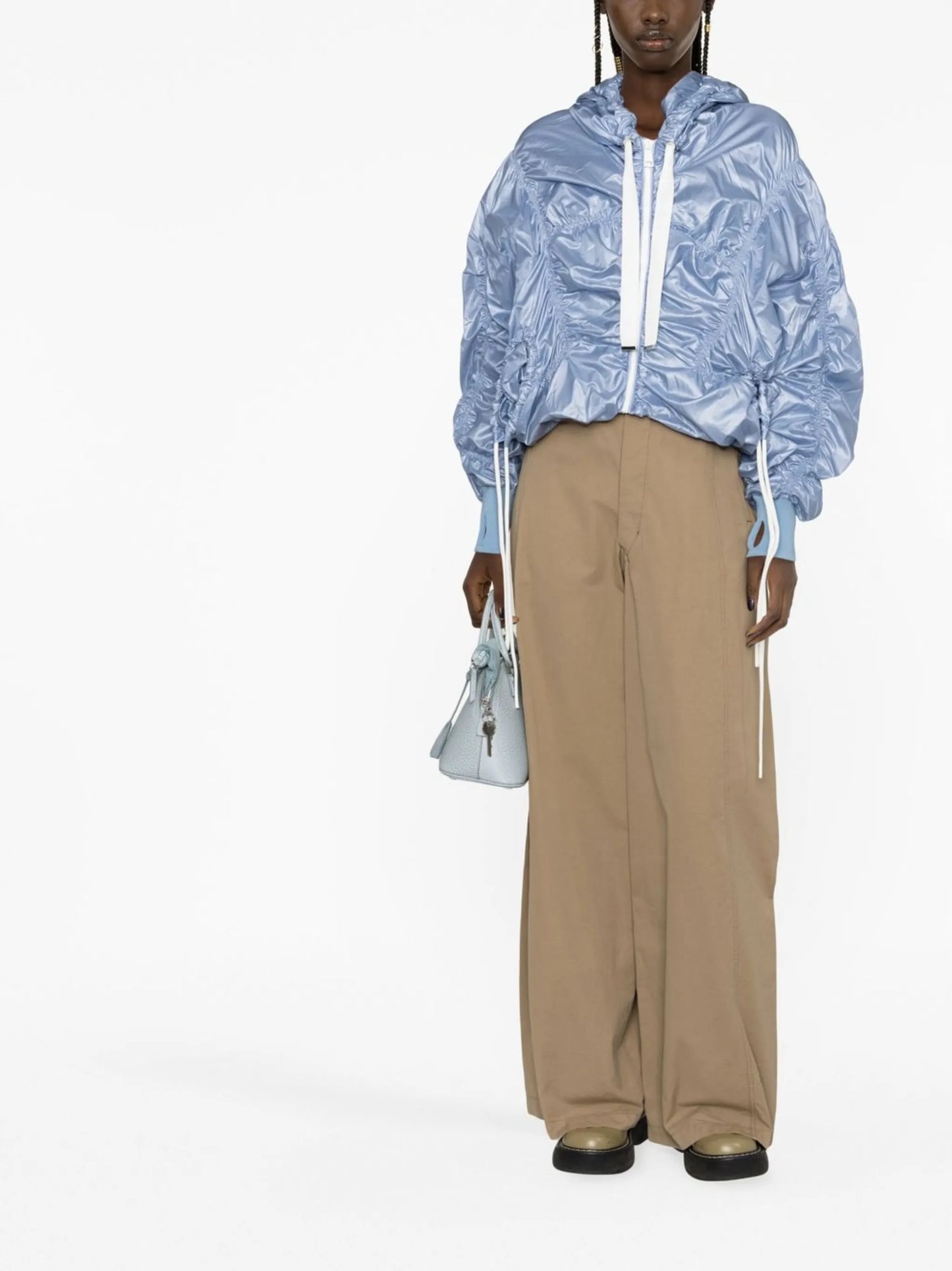 Cloud ruched windbreaker jacket