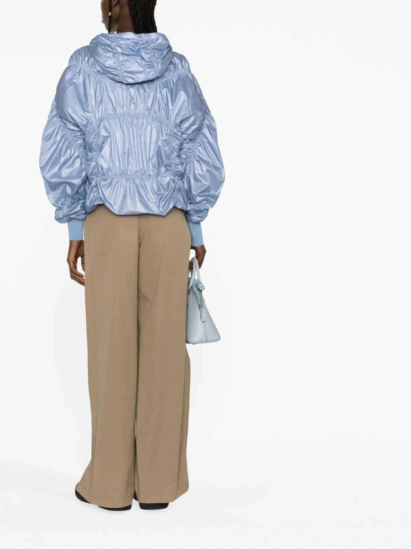 Cloud ruched windbreaker jacket