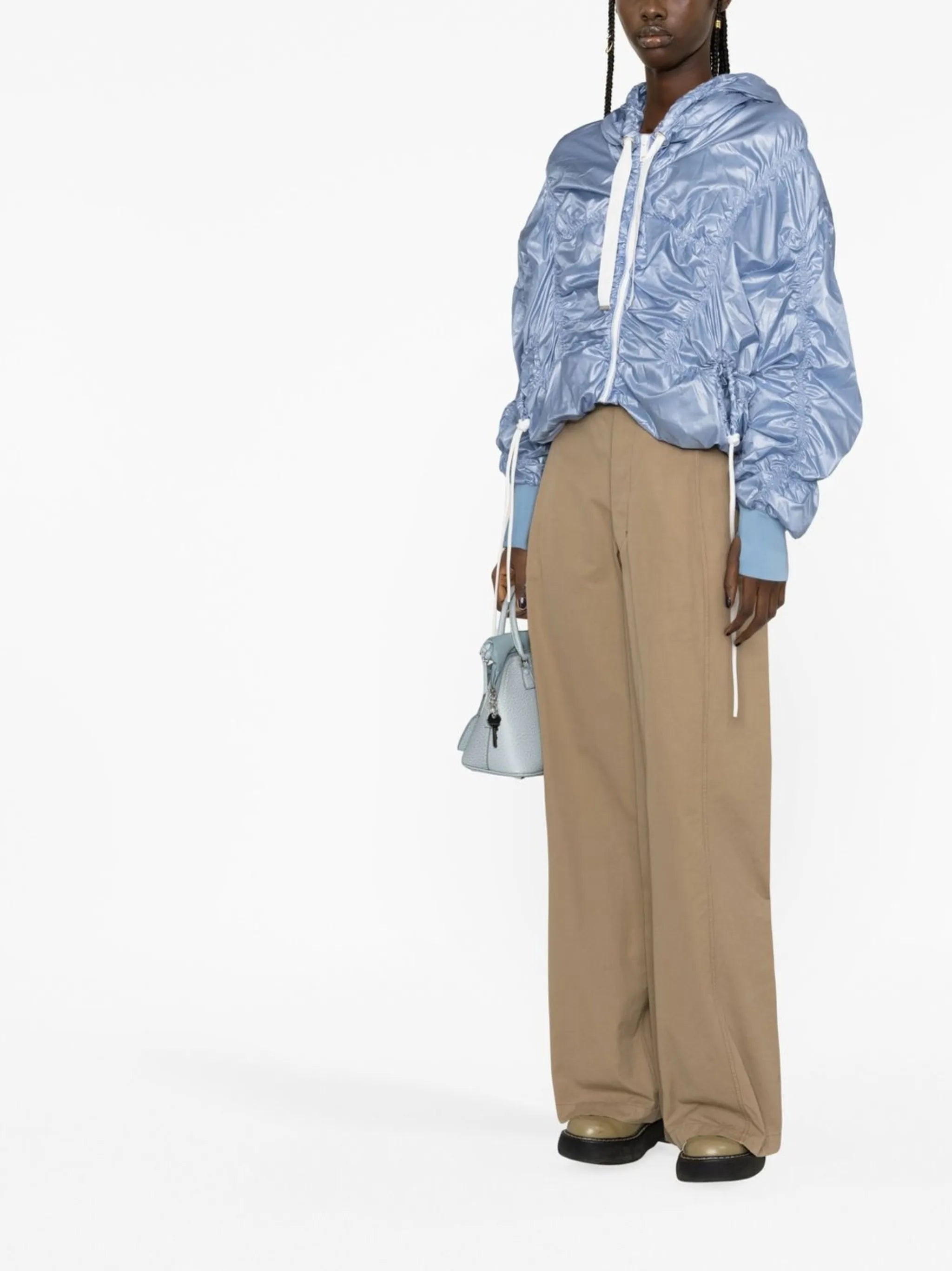 Cloud ruched windbreaker jacket