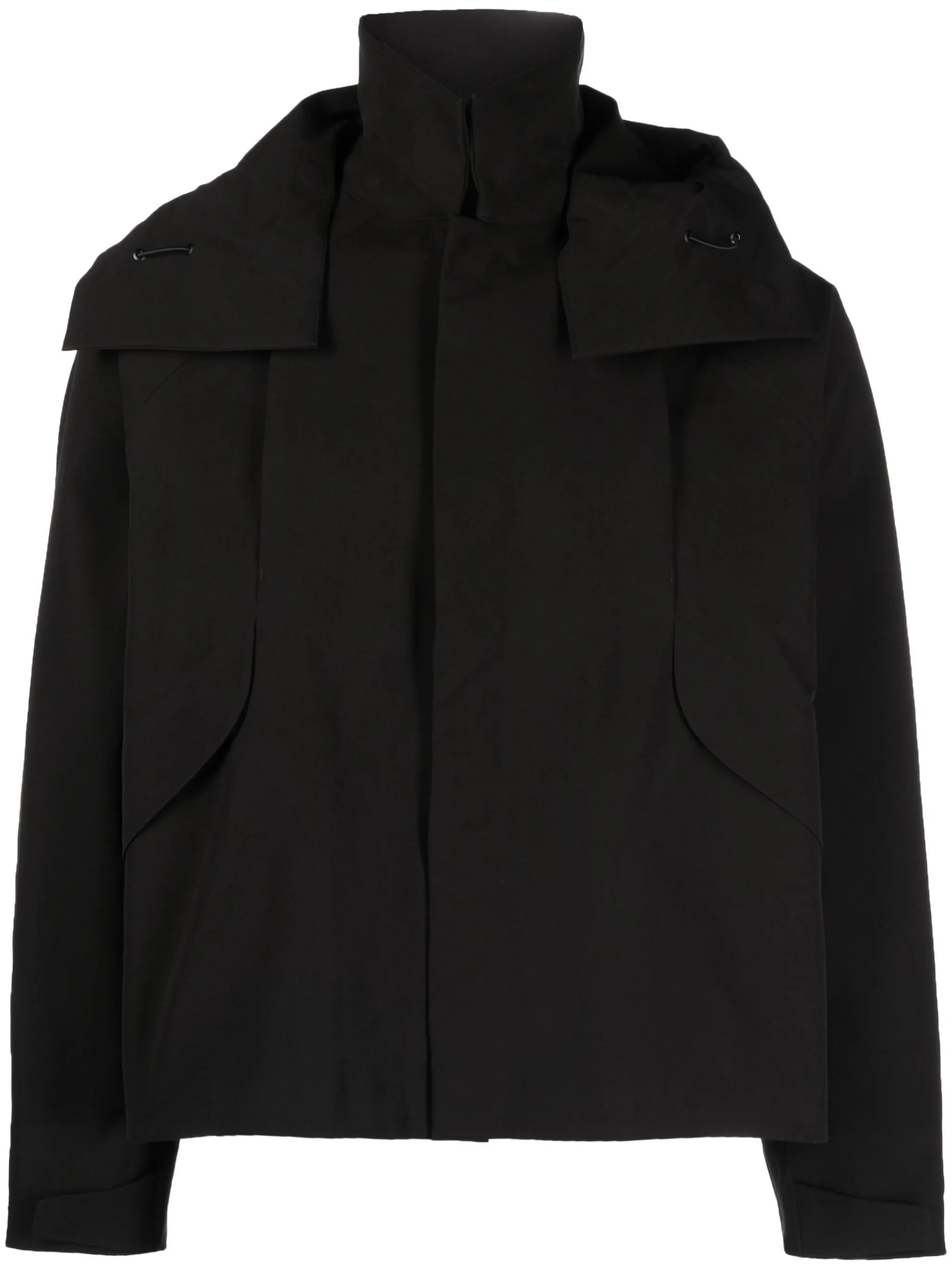 water-repellent detachable-hood jacket