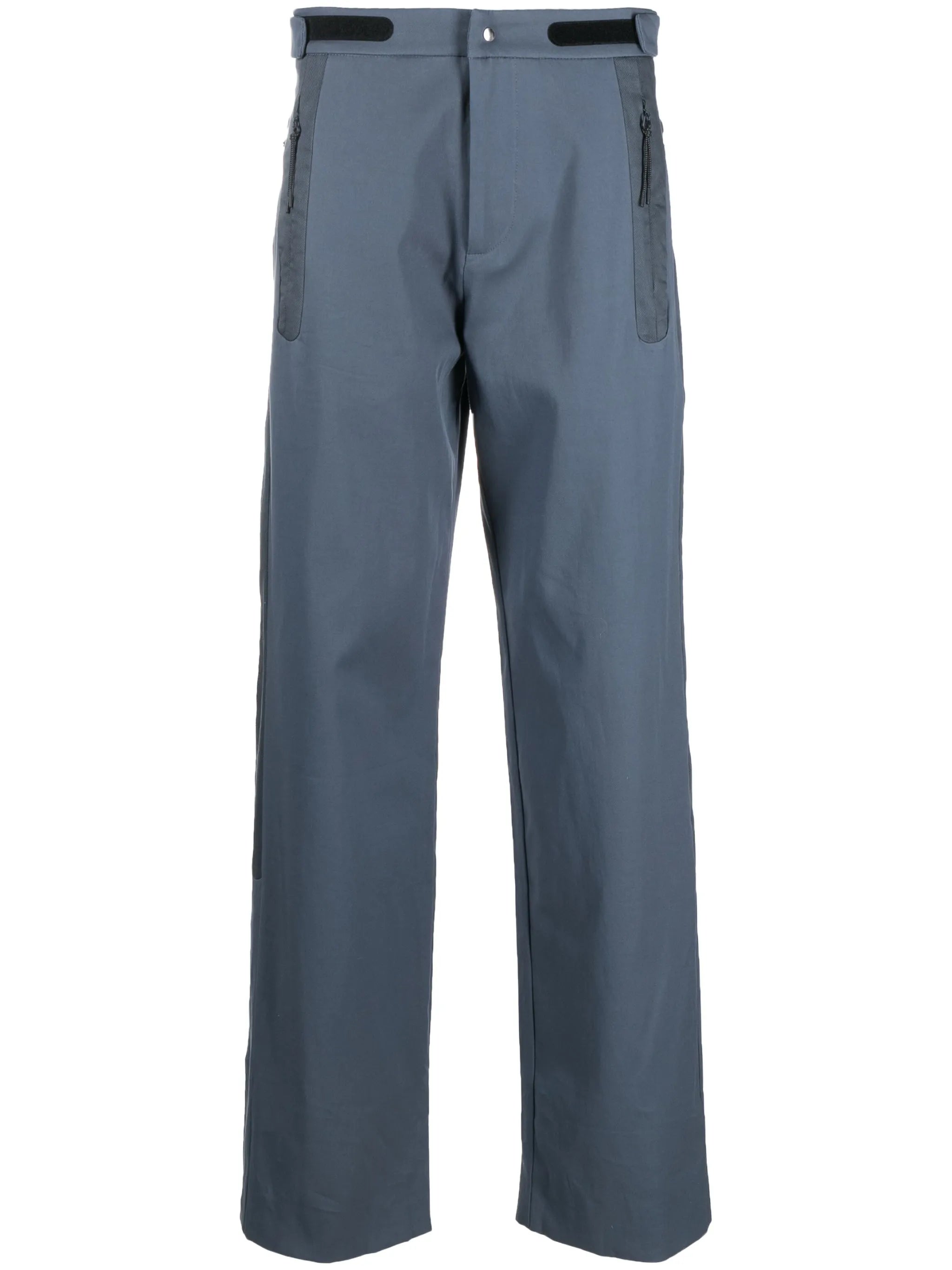 wide-leg cotton trousers
