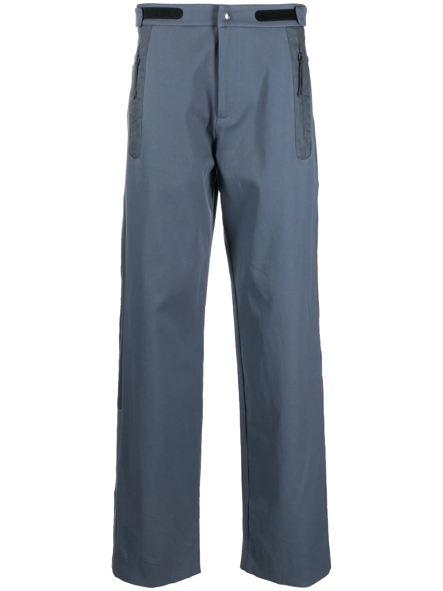 wide-leg cotton trousers