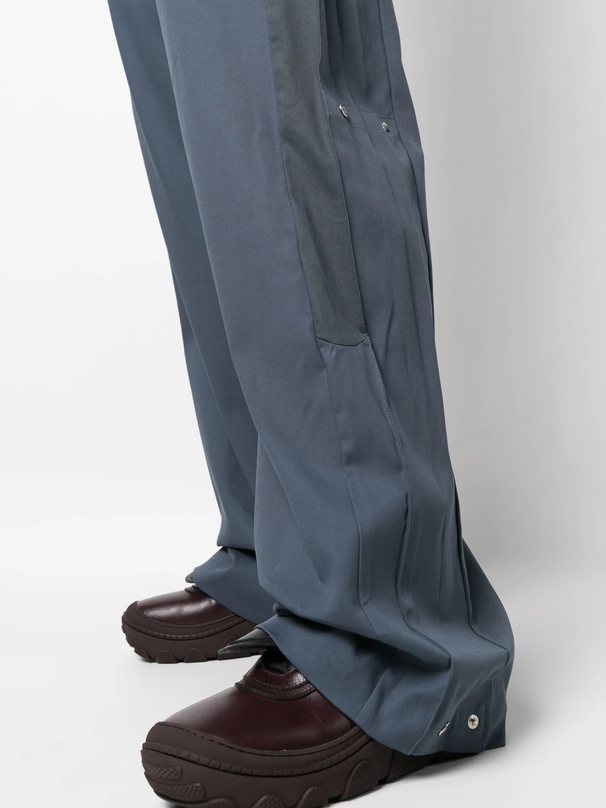 wide-leg cotton trousers