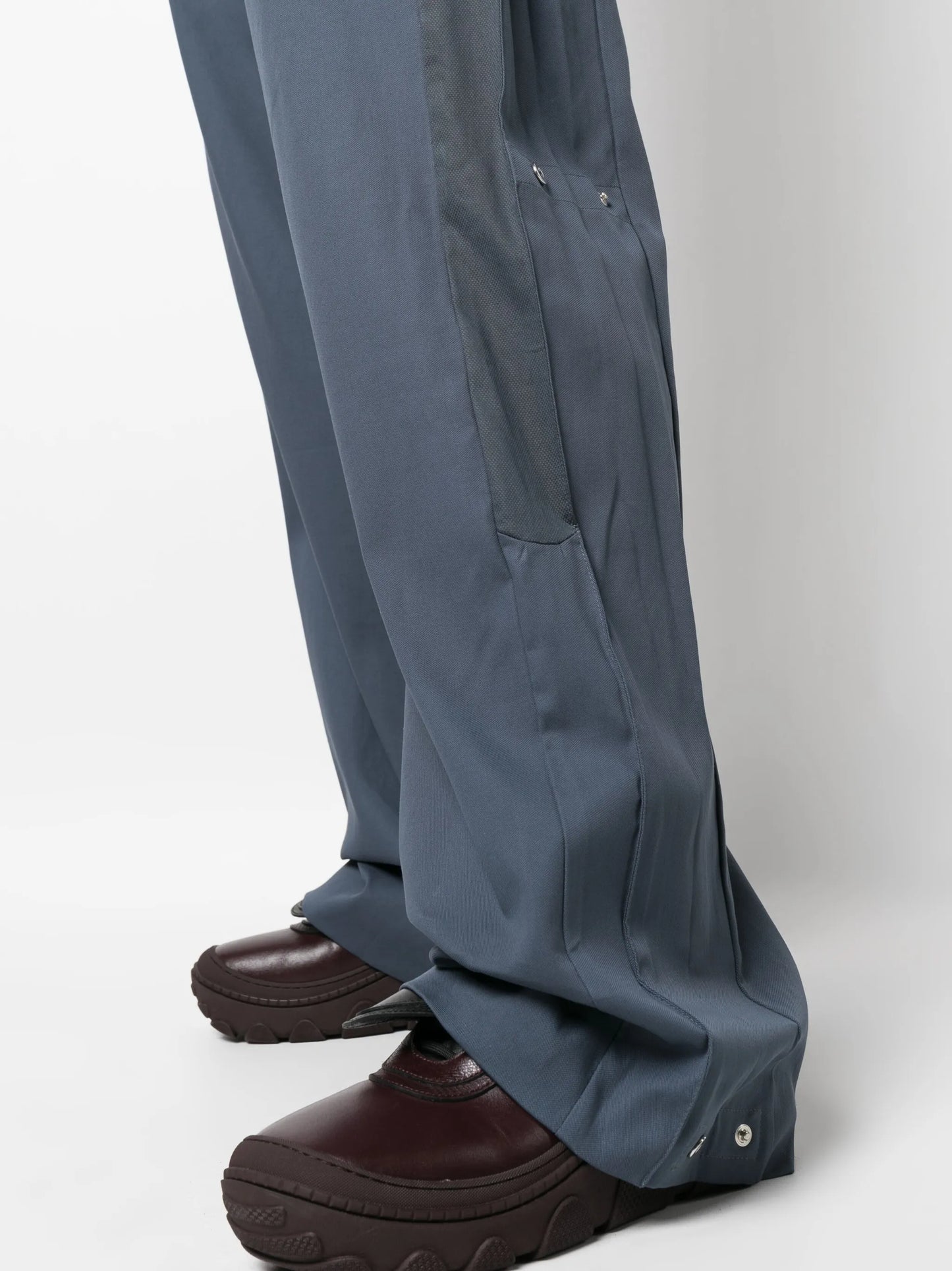 wide-leg cotton trousers