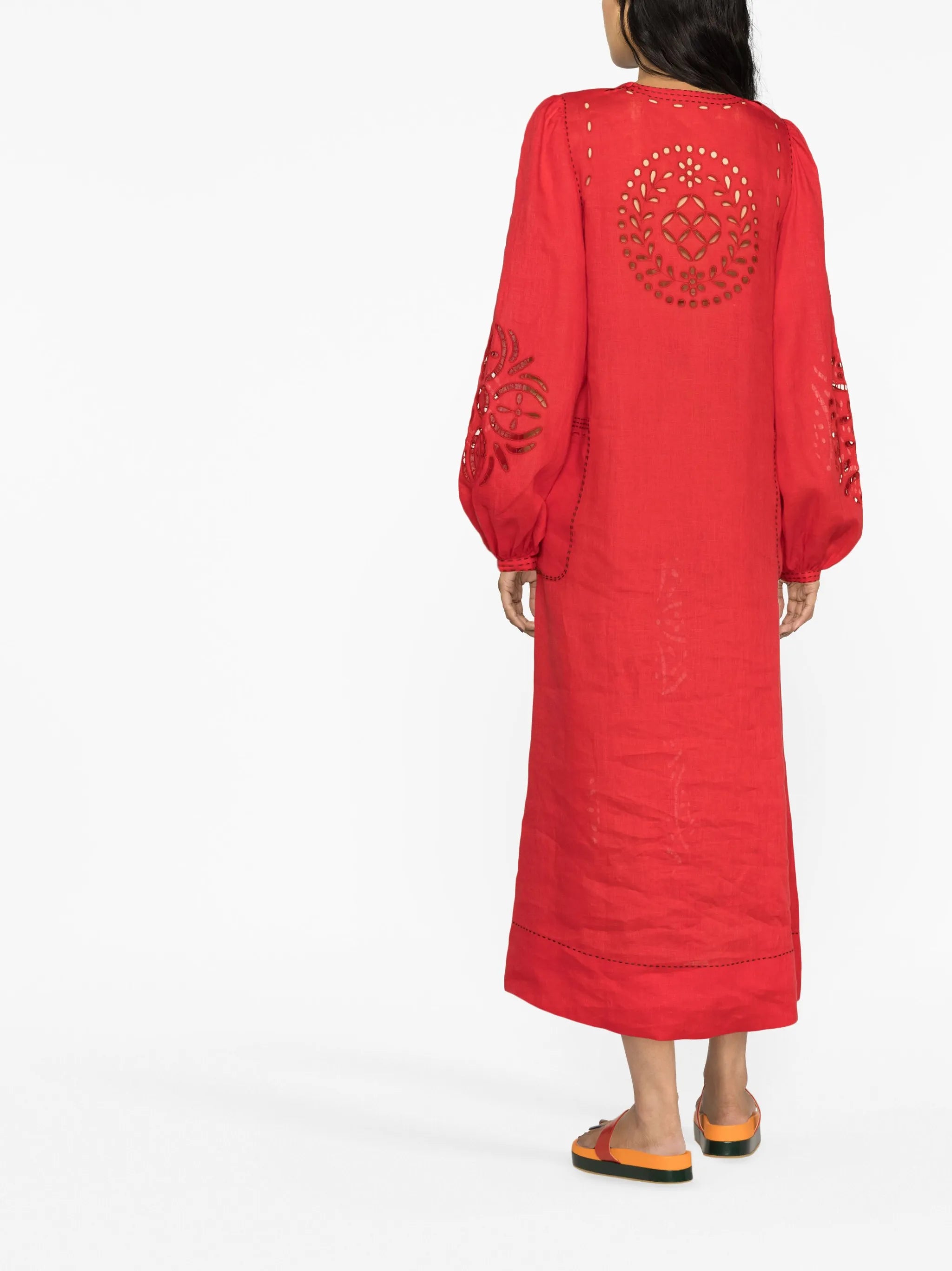 Bibi broderie anglaise midi dress
