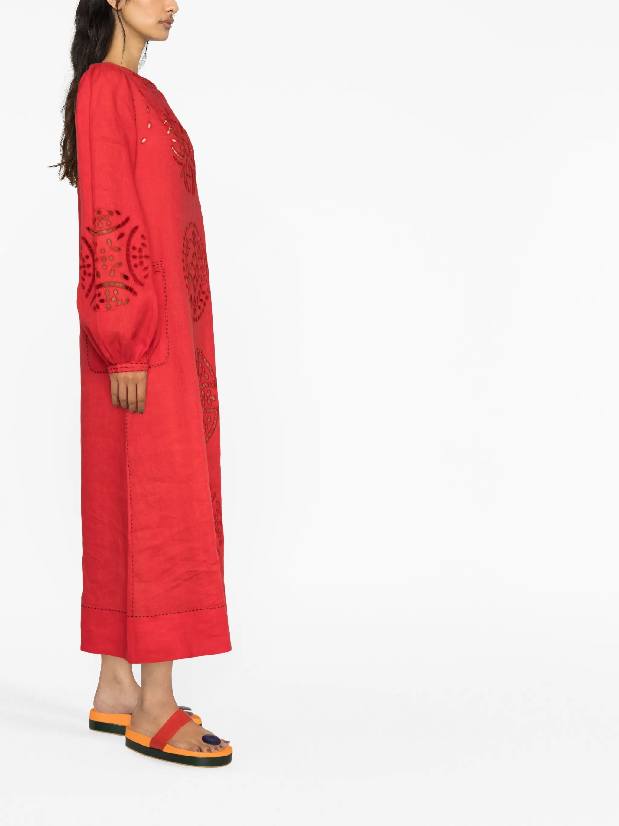 Bibi broderie anglaise midi dress