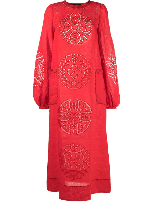 Bibi broderie anglaise midi dress