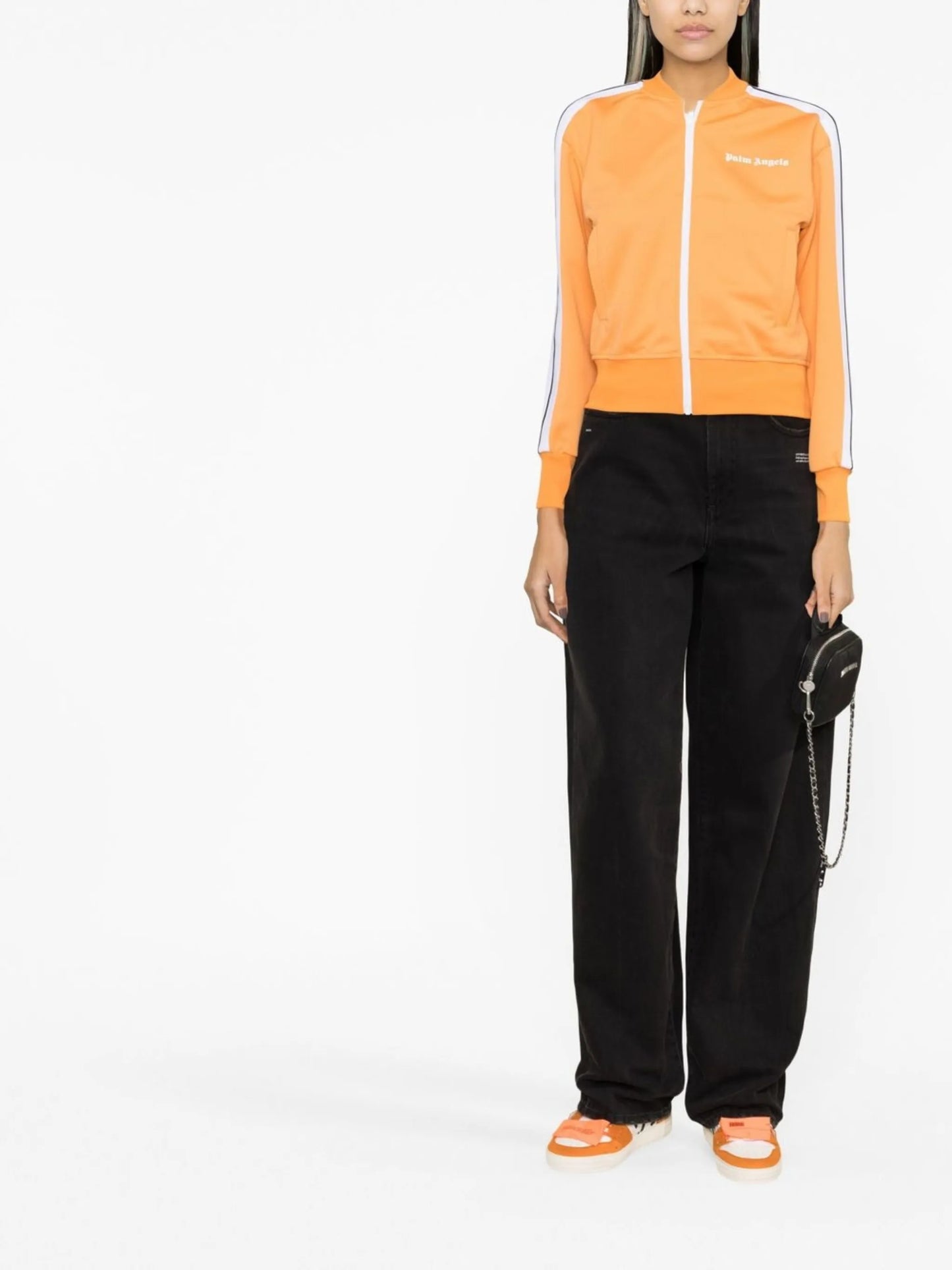 logo-print zip-up sweatshirt