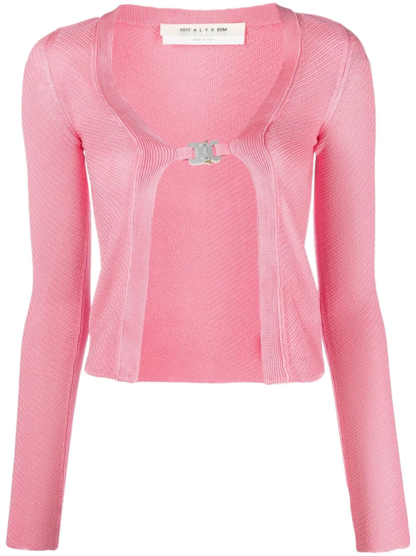 ribbed-knit cardigan