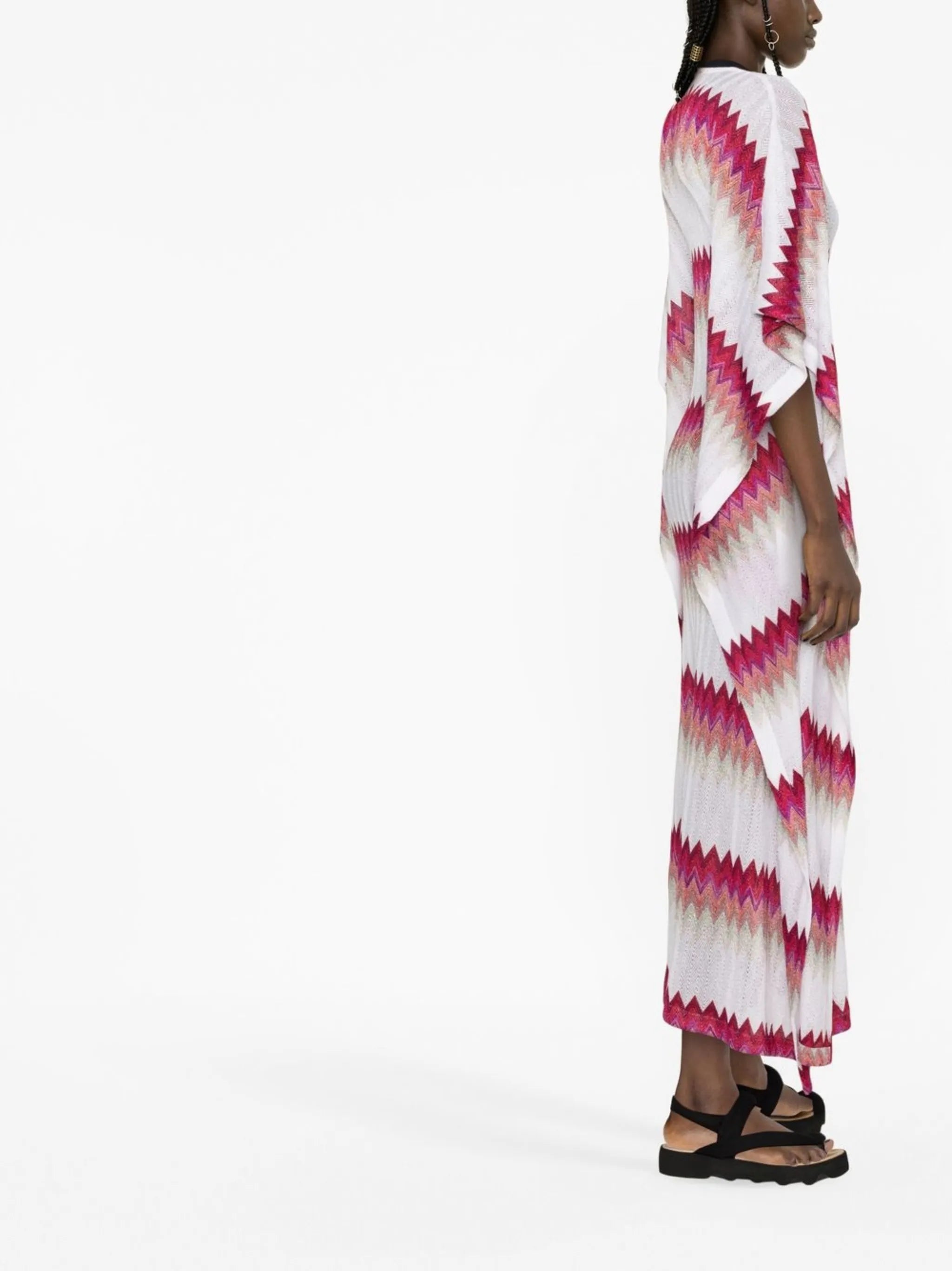 zigzag-motif dress