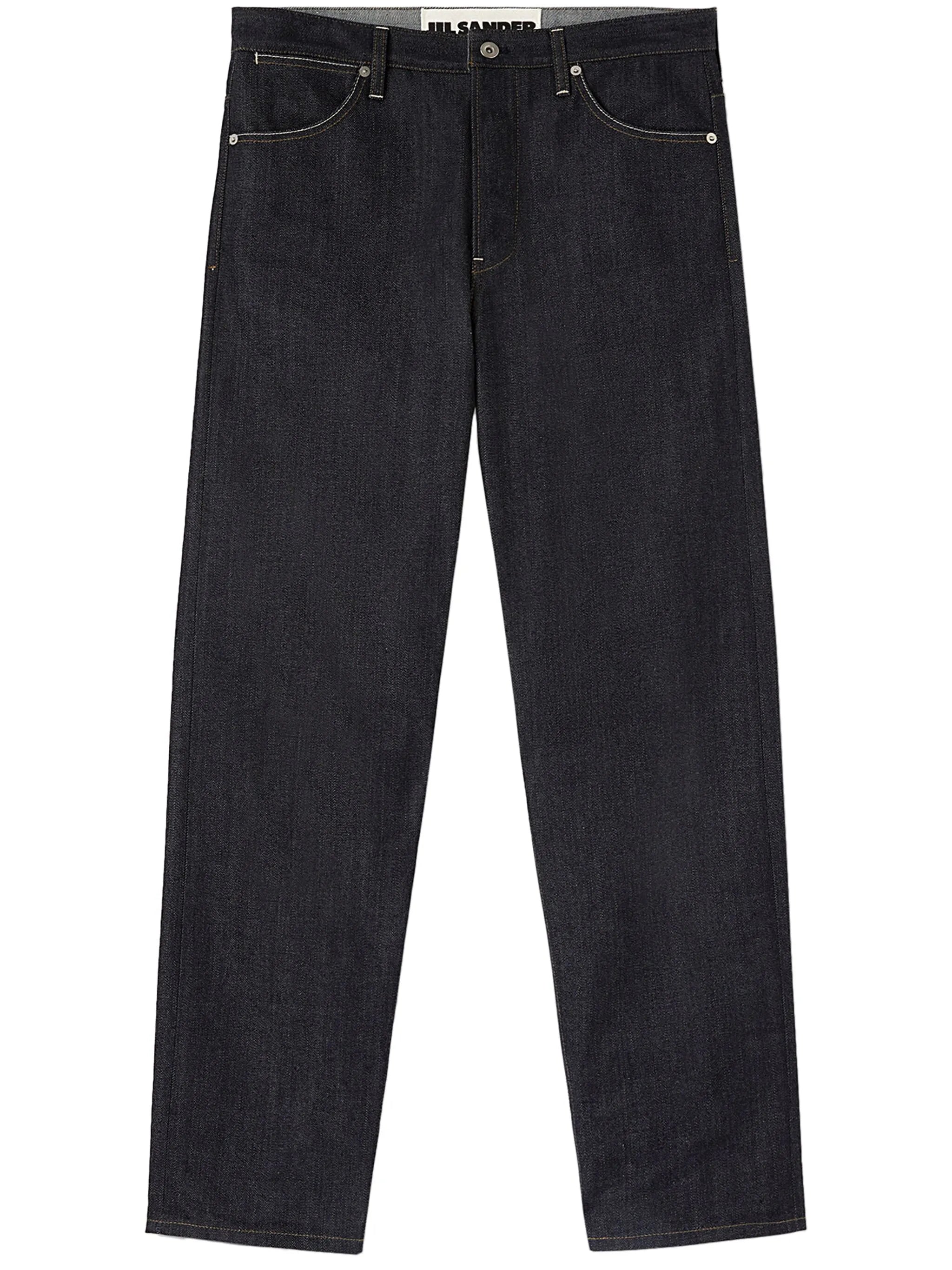 straight-cut jeans